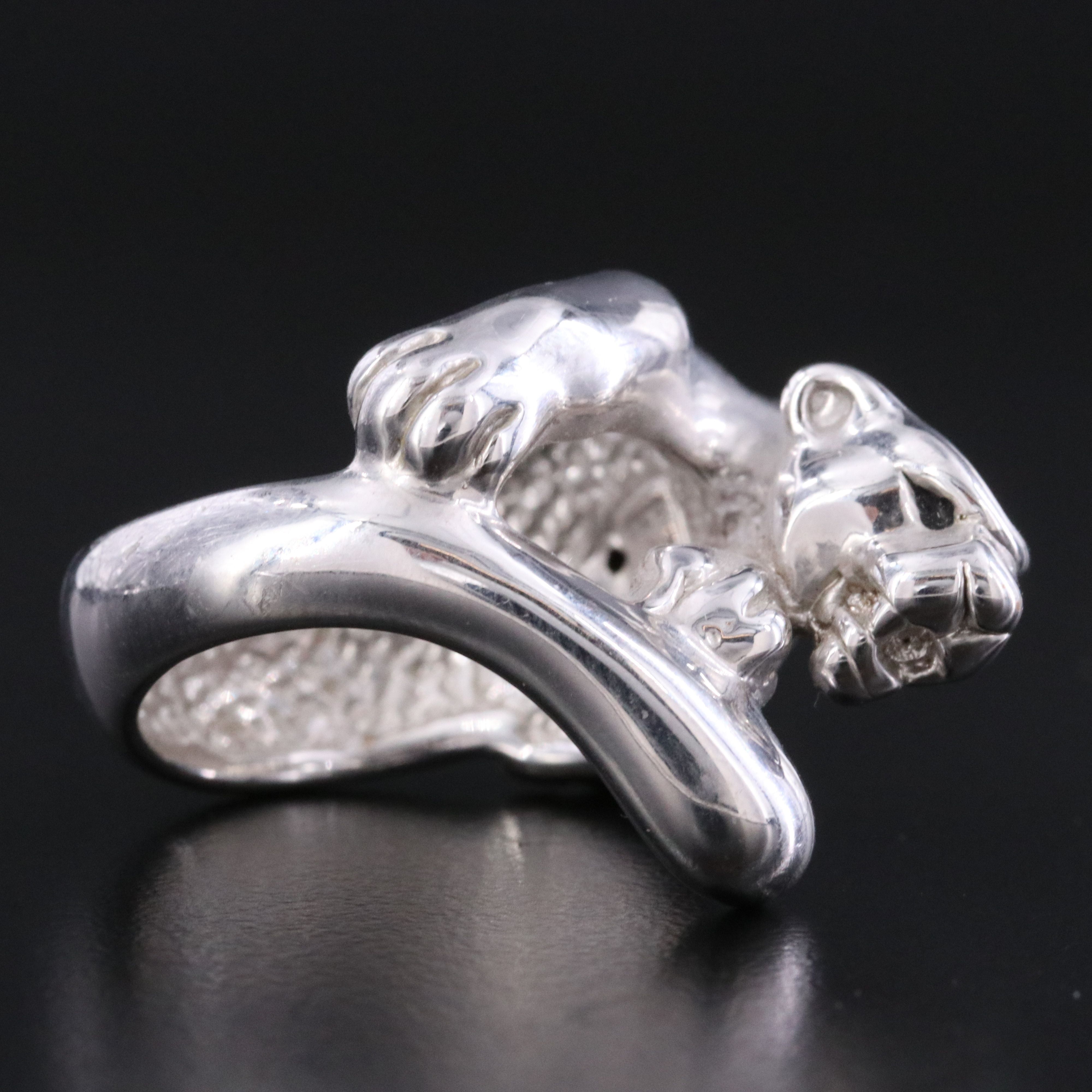 14K Electroformed Panther Ring