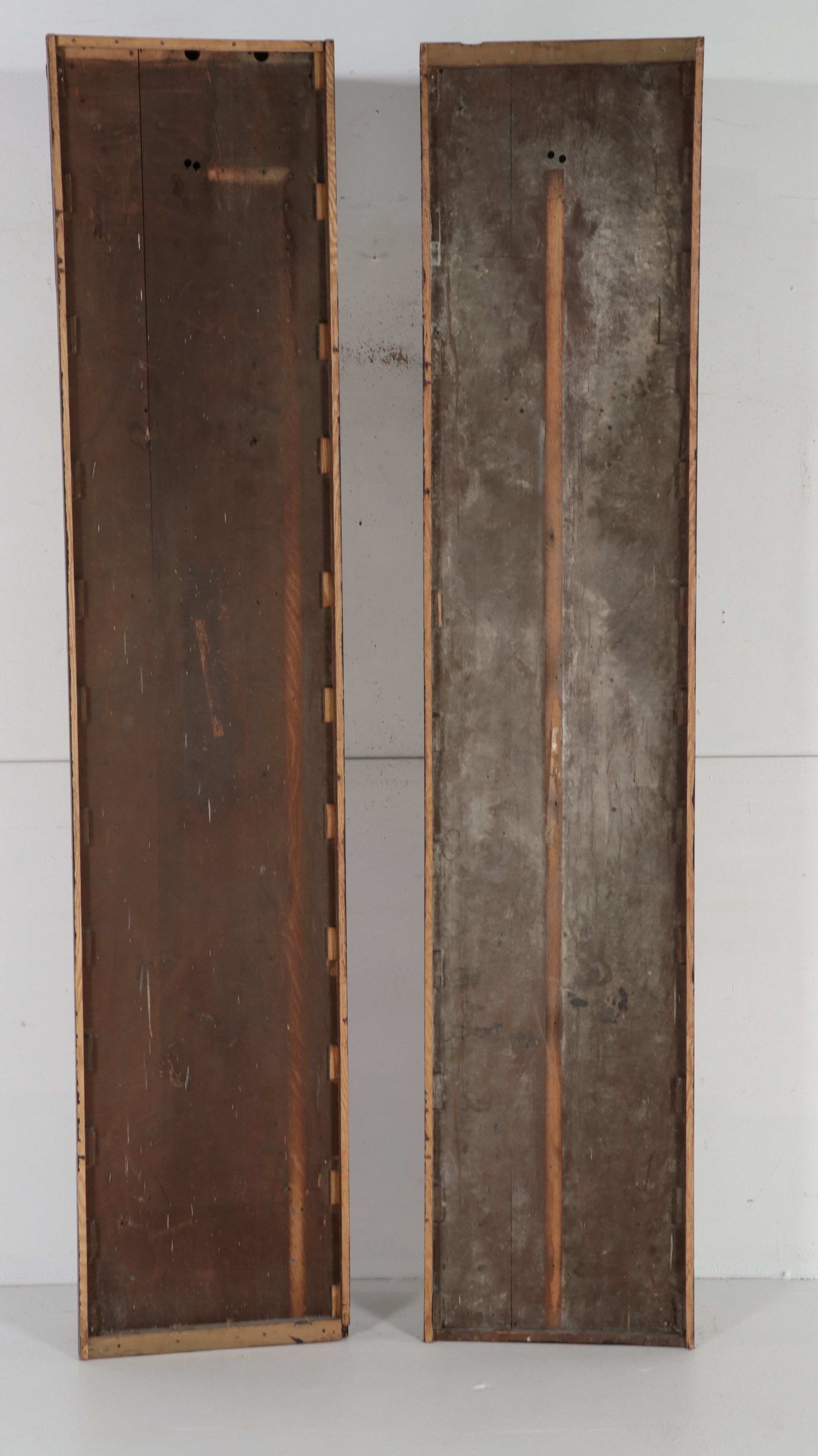 Pair of Renaissance Revival Carved Oak Architectural Pilasters, 19th Century