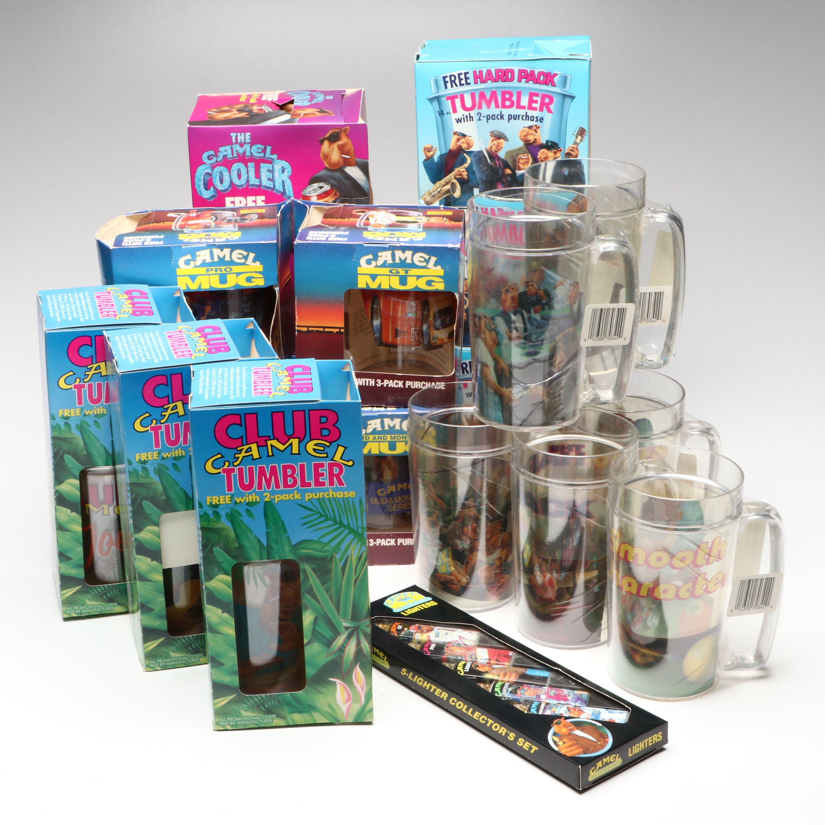 Camel Mugs, Tumblers, Lighters and More Vintage Advertising Memorabilia