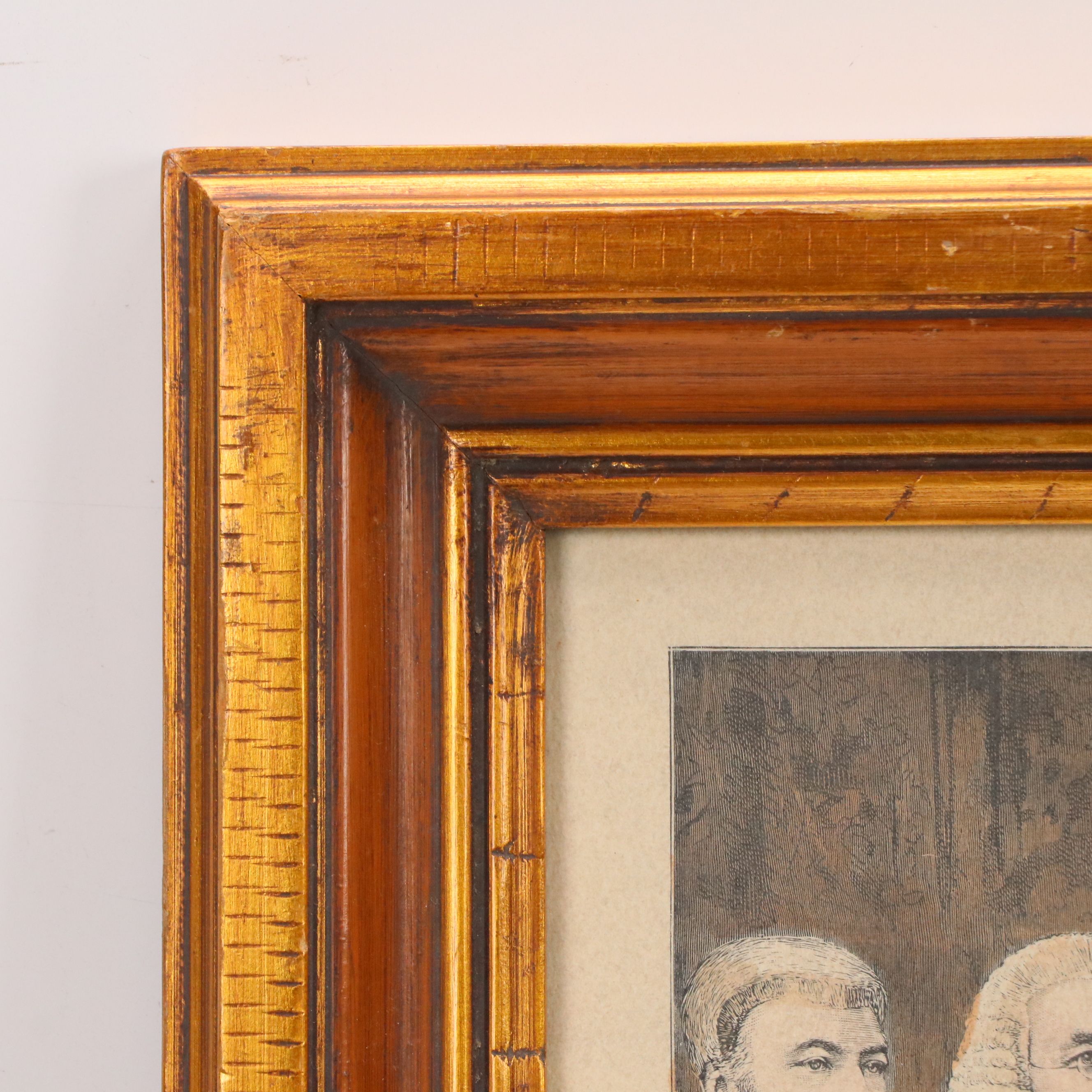 Hand-Colored Engraving "Her Majesty's Judges in Ireland"