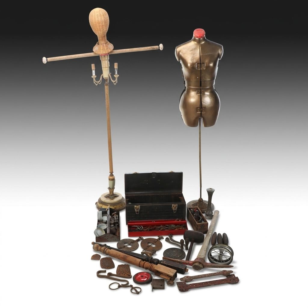 Craftsman Tool Box with Other Hand Tools, Bakelite Plugs and More Décor