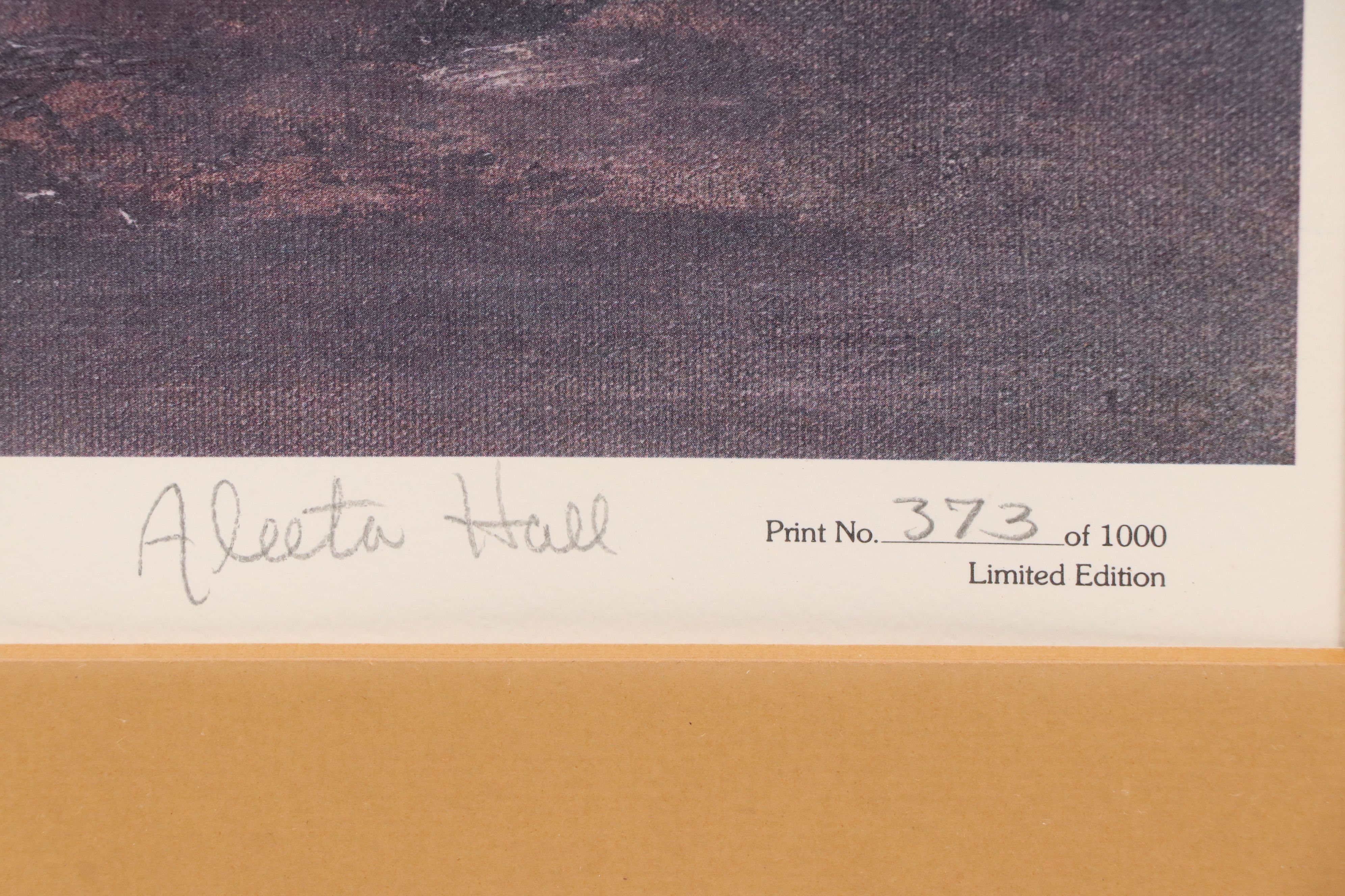 Aleeta Hall Offset Lithograph "Dodie's Gate," 1981