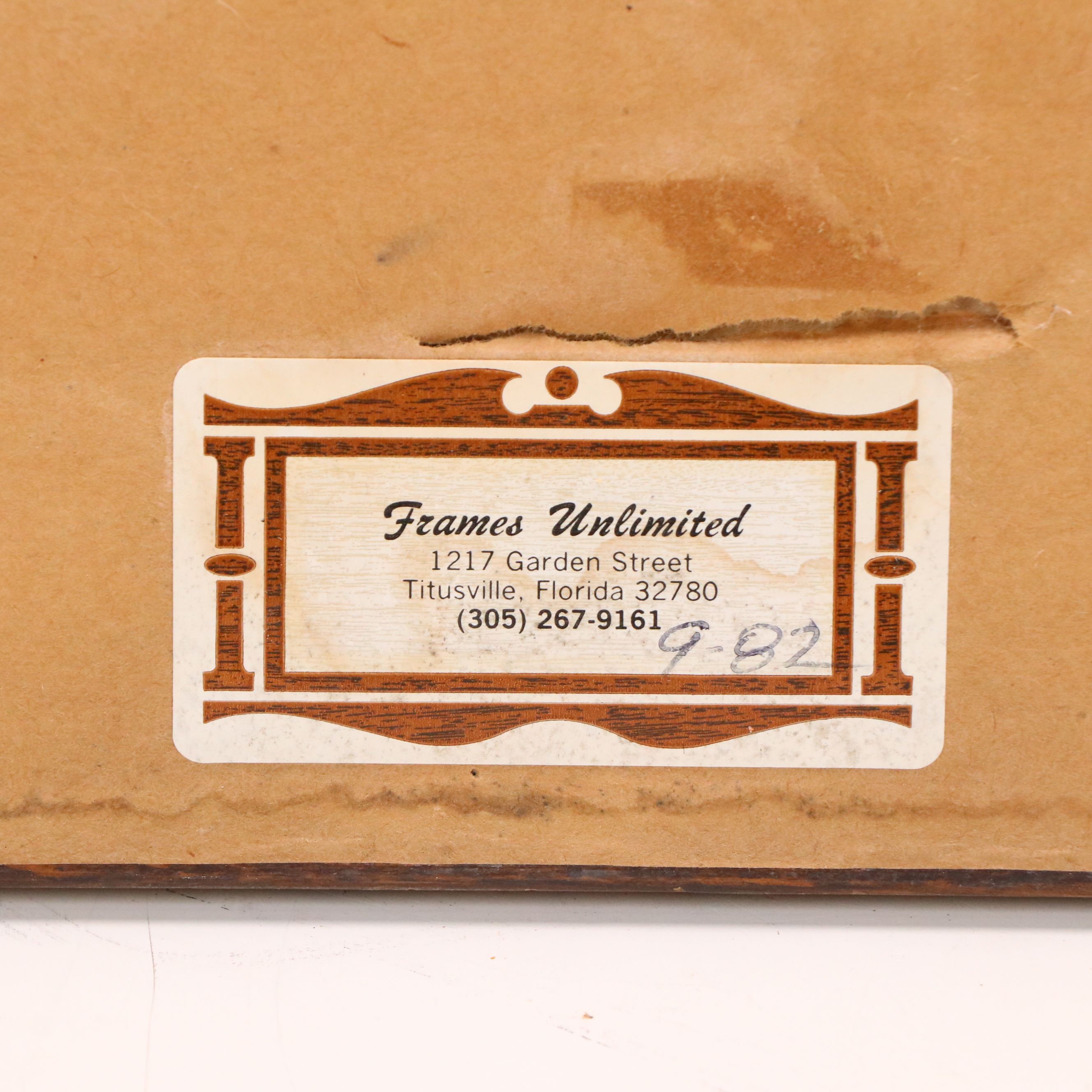 Aleeta Hall Offset Lithograph "Dodie's Gate," 1981