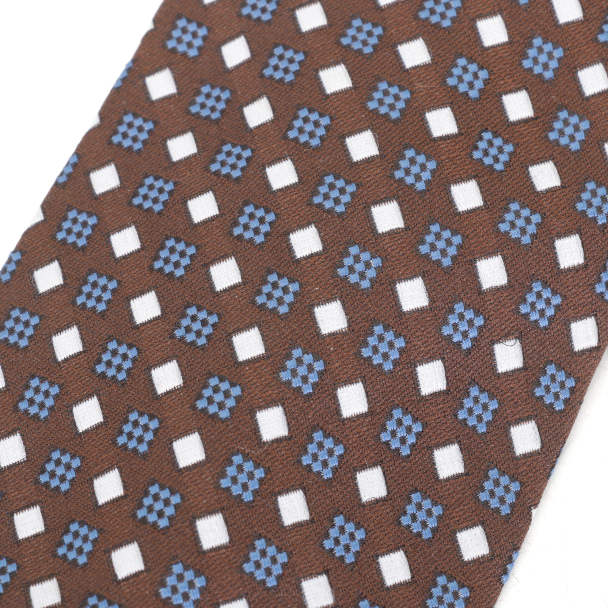 Christian Dior Silk Patterned Neck Ties