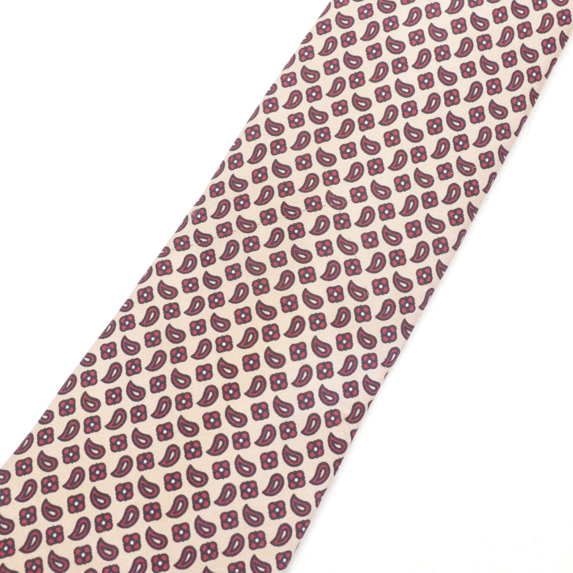 Christian Dior Silk Patterned Neck Ties