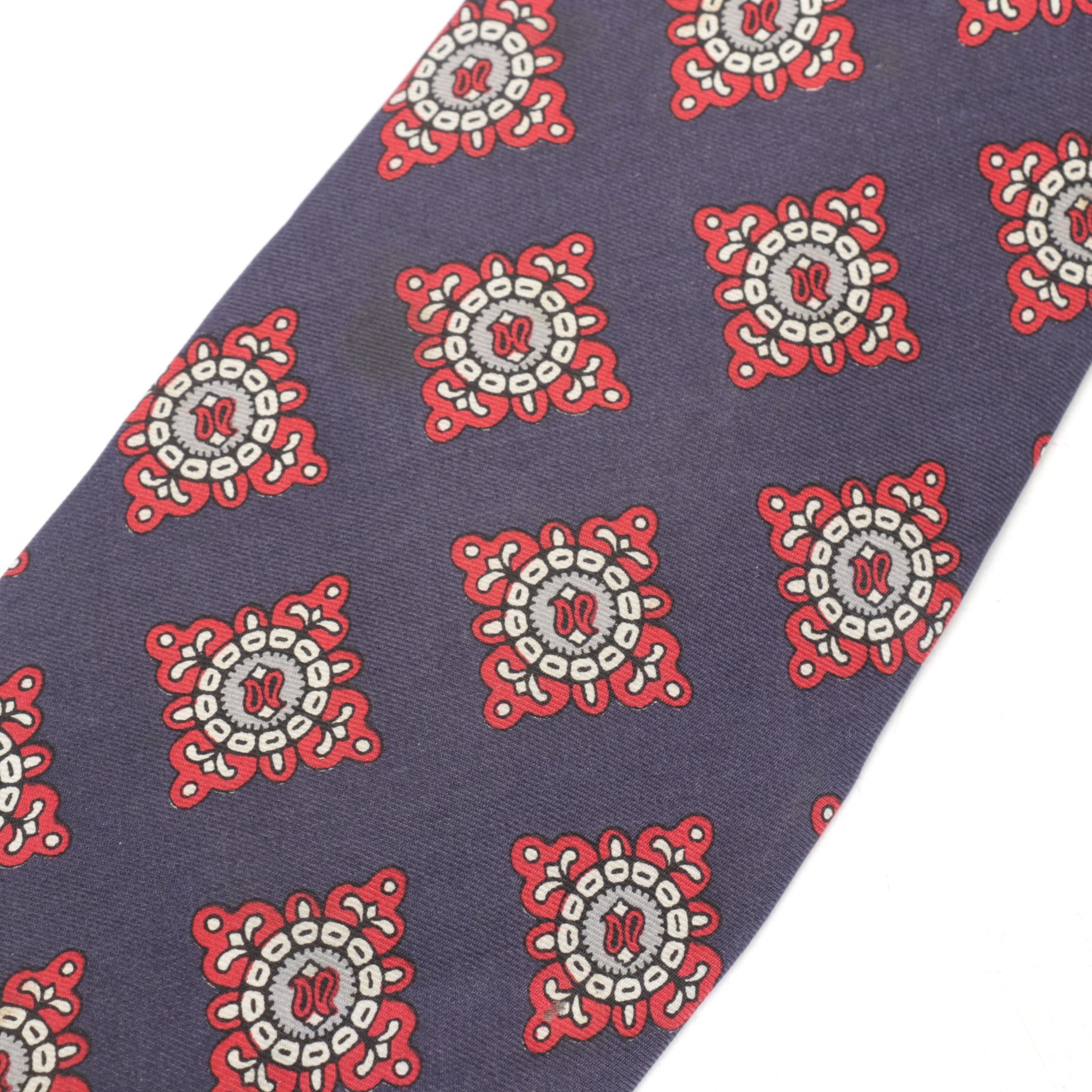 Christian Dior Silk Patterned Neck Ties