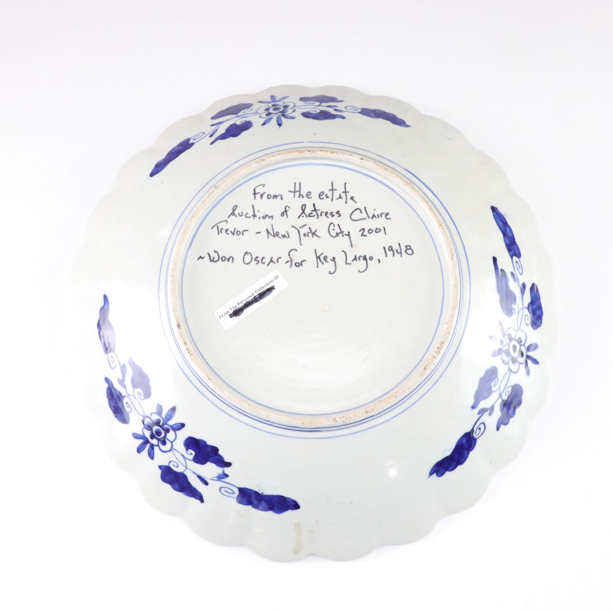 Japanese Imari Porcelain Charger with Scalloped Edge