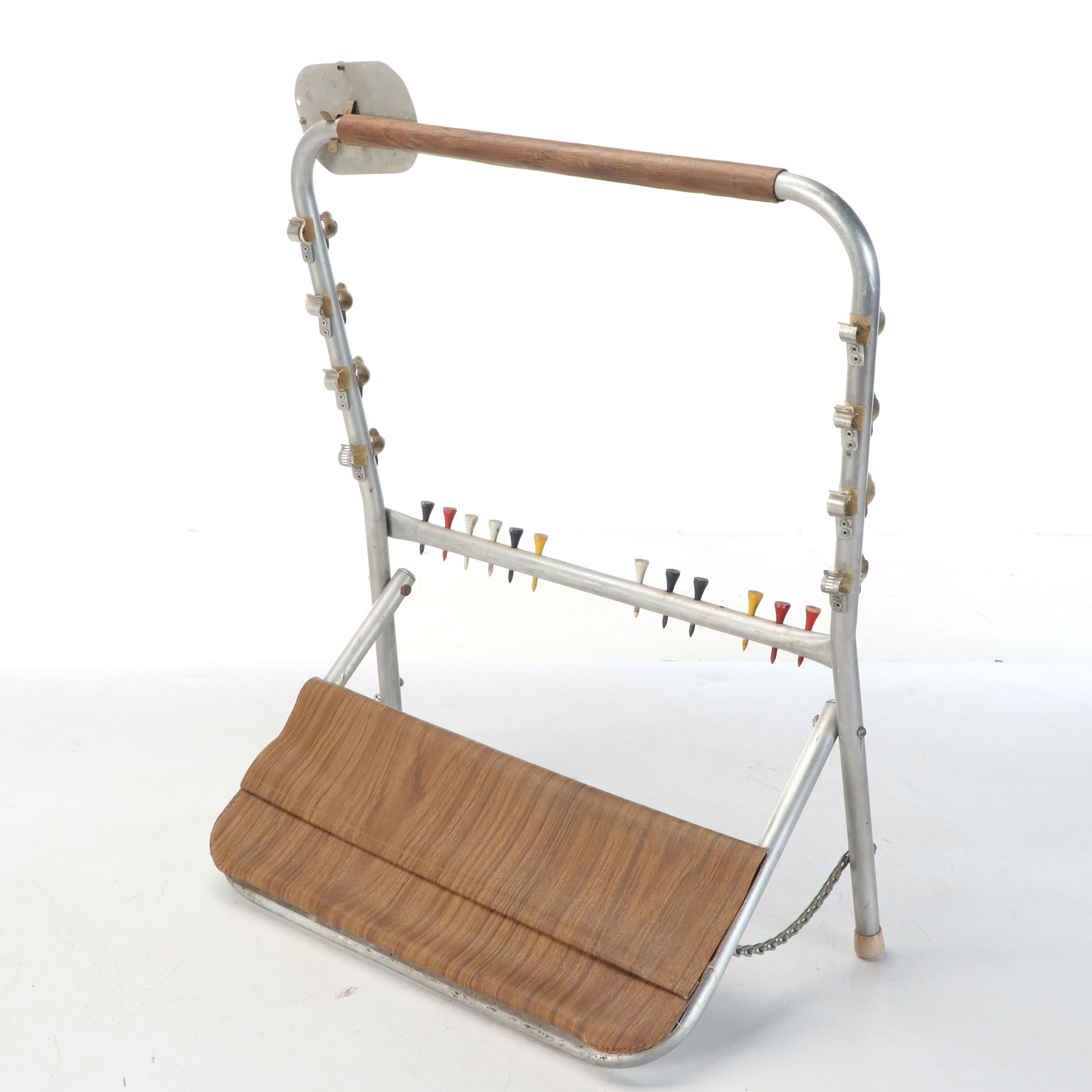 Vintage Golf Accessory Stands with Tees and Balls