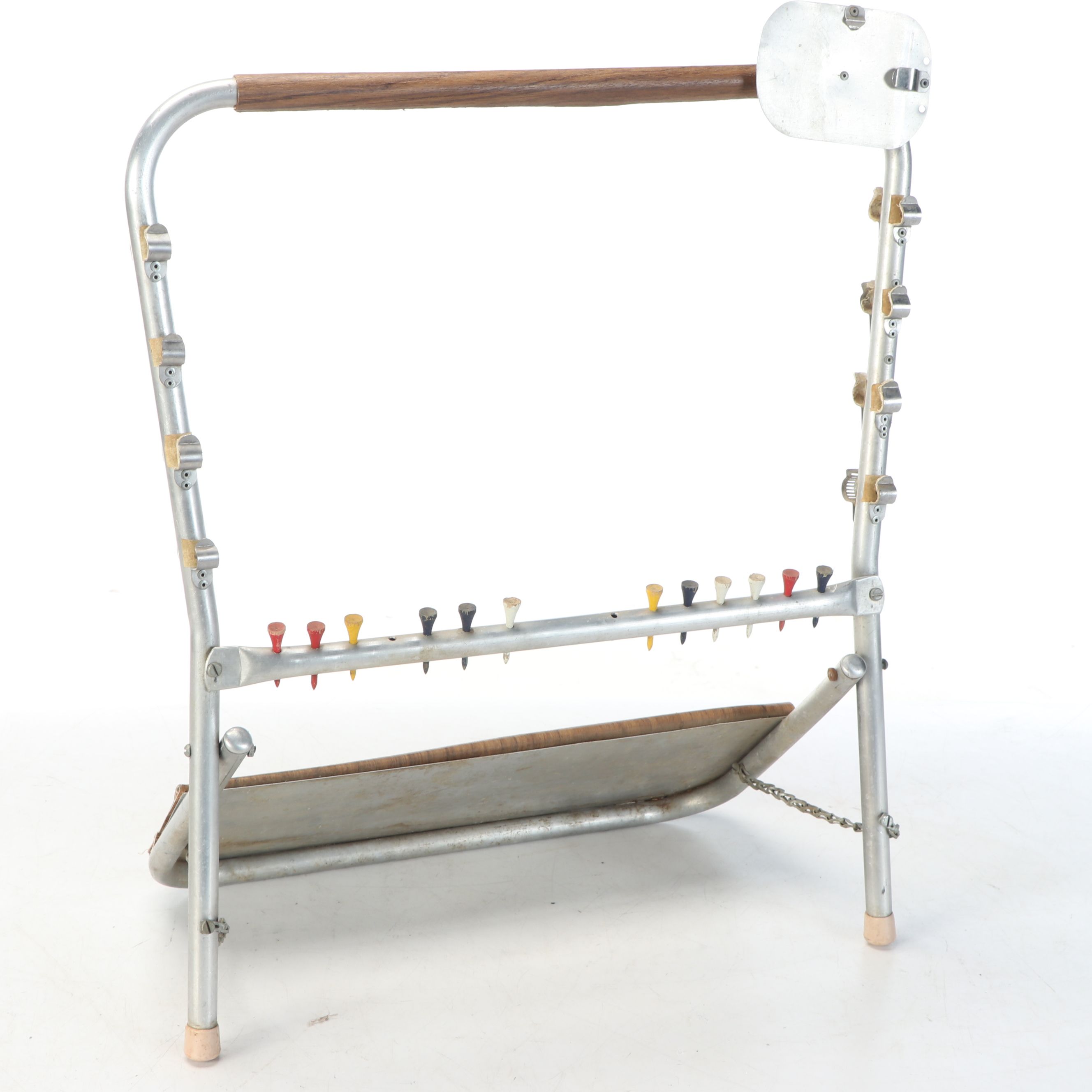 Vintage Golf Accessory Stands with Tees and Balls