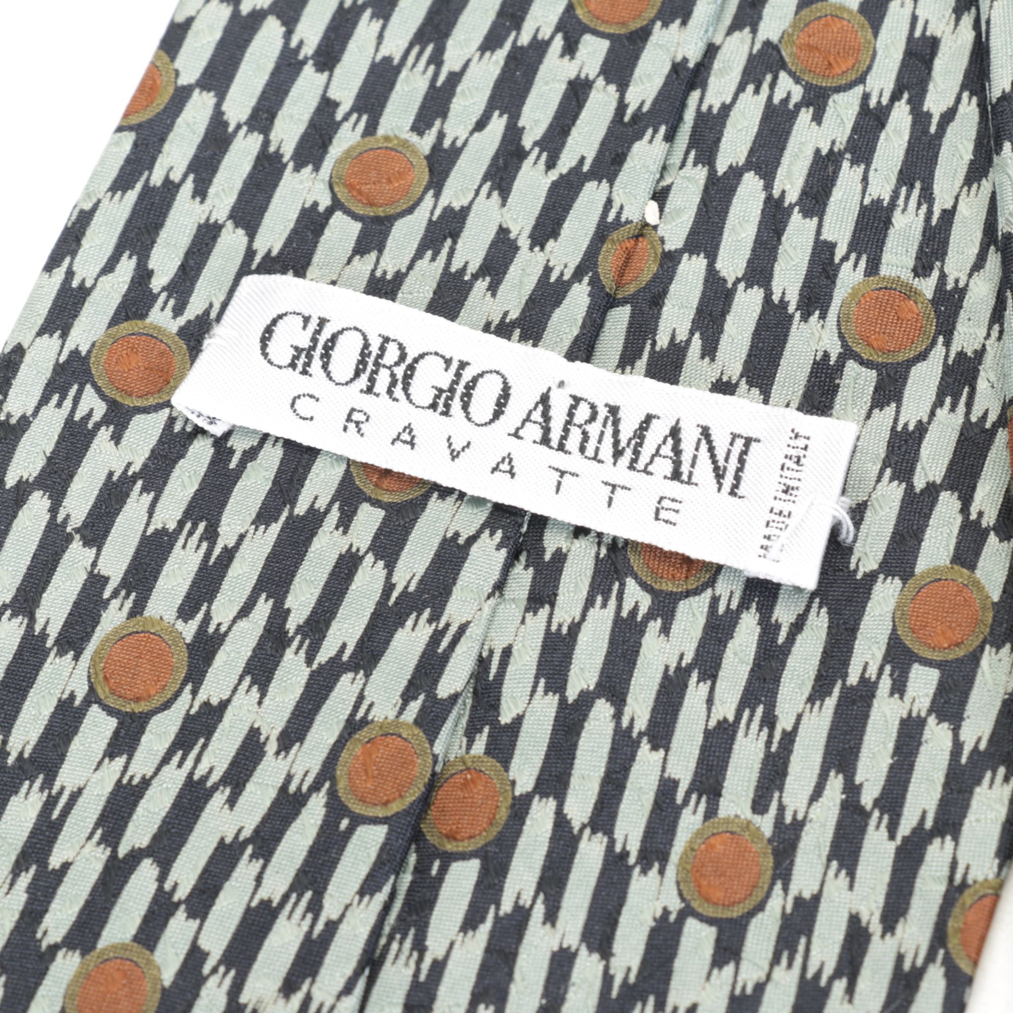 Giorgio Armani Cravatte Patterned Silk Neckties