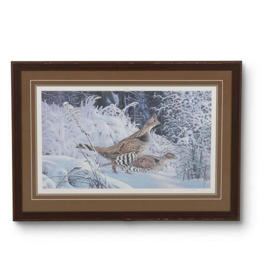 Robert Clement Kray Ornithological Offset Lithograph "Hawthorn Grouse"