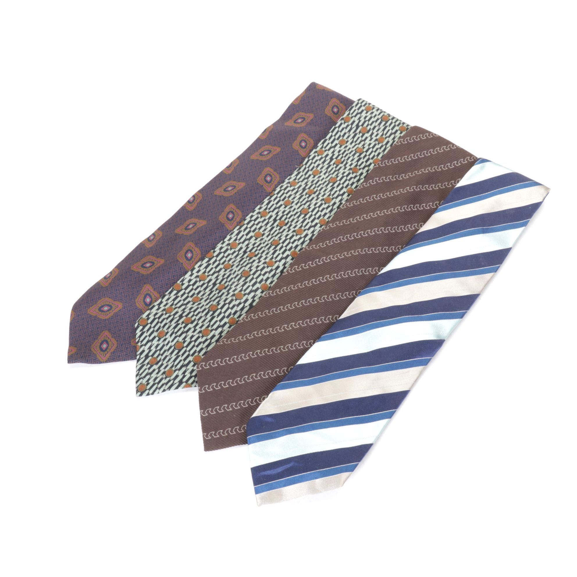 Giorgio Armani Cravatte Patterned Silk Neckties