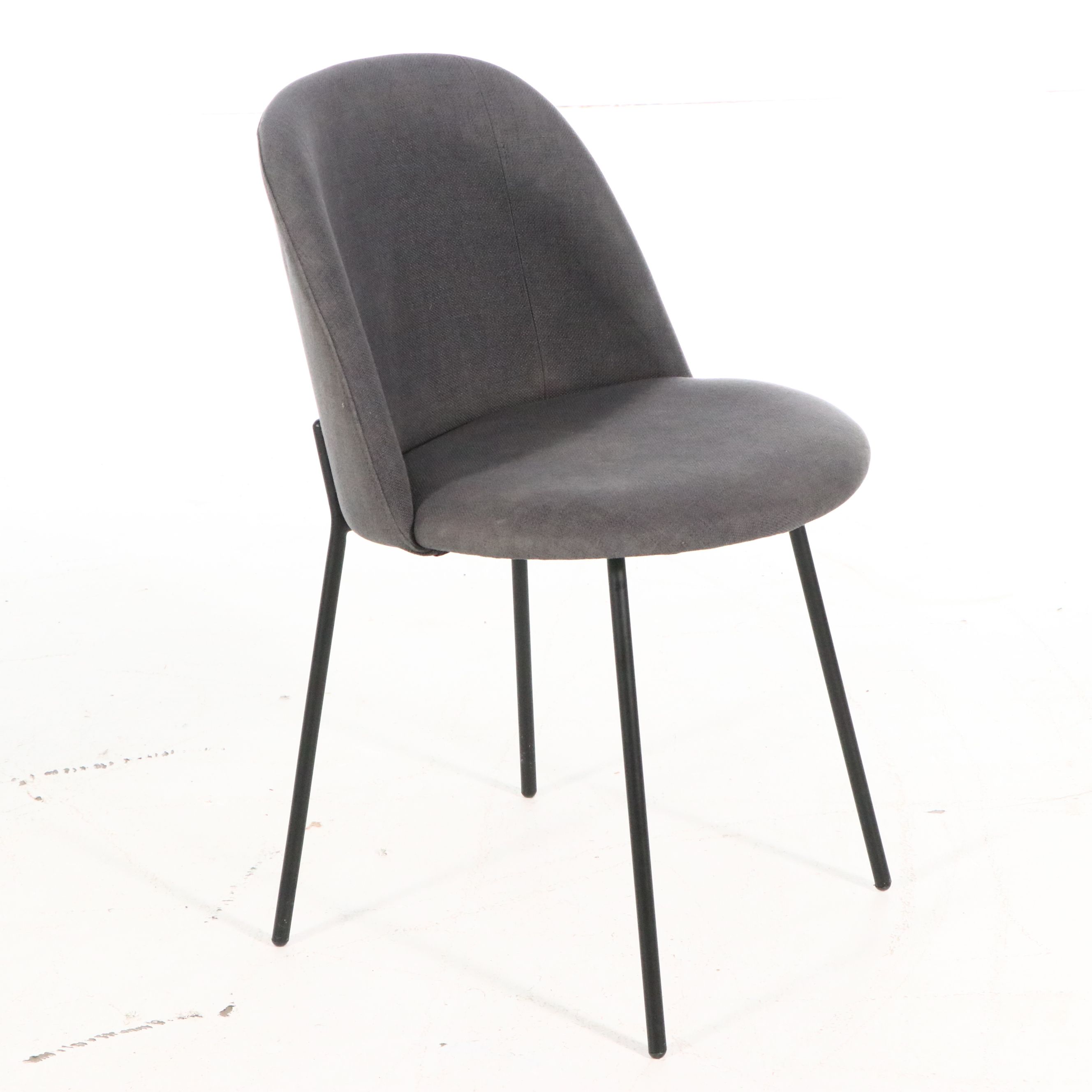 Set of Six Article "Svelti" Modern Upholstered Dining Chairs