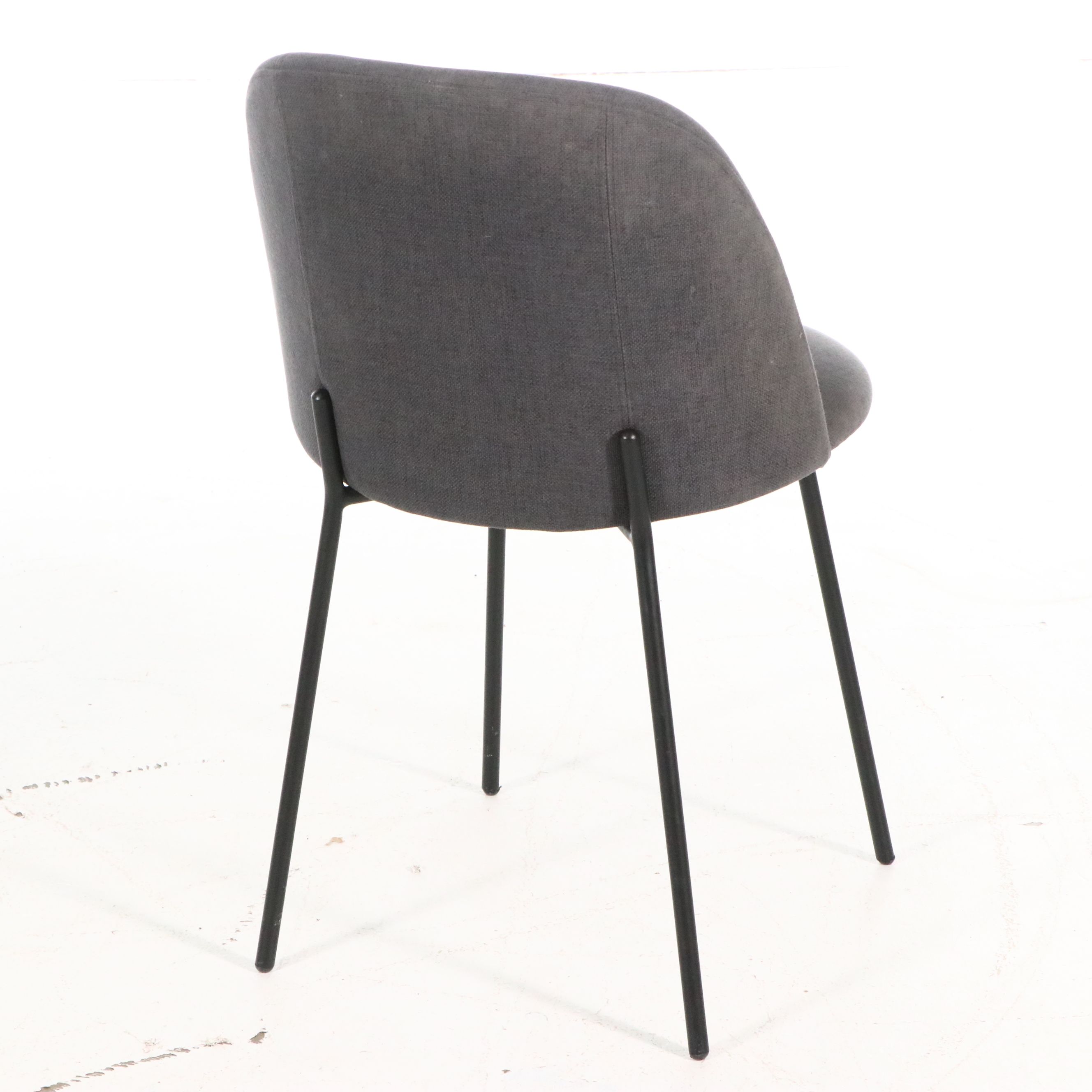 Set of Six Article "Svelti" Modern Upholstered Dining Chairs