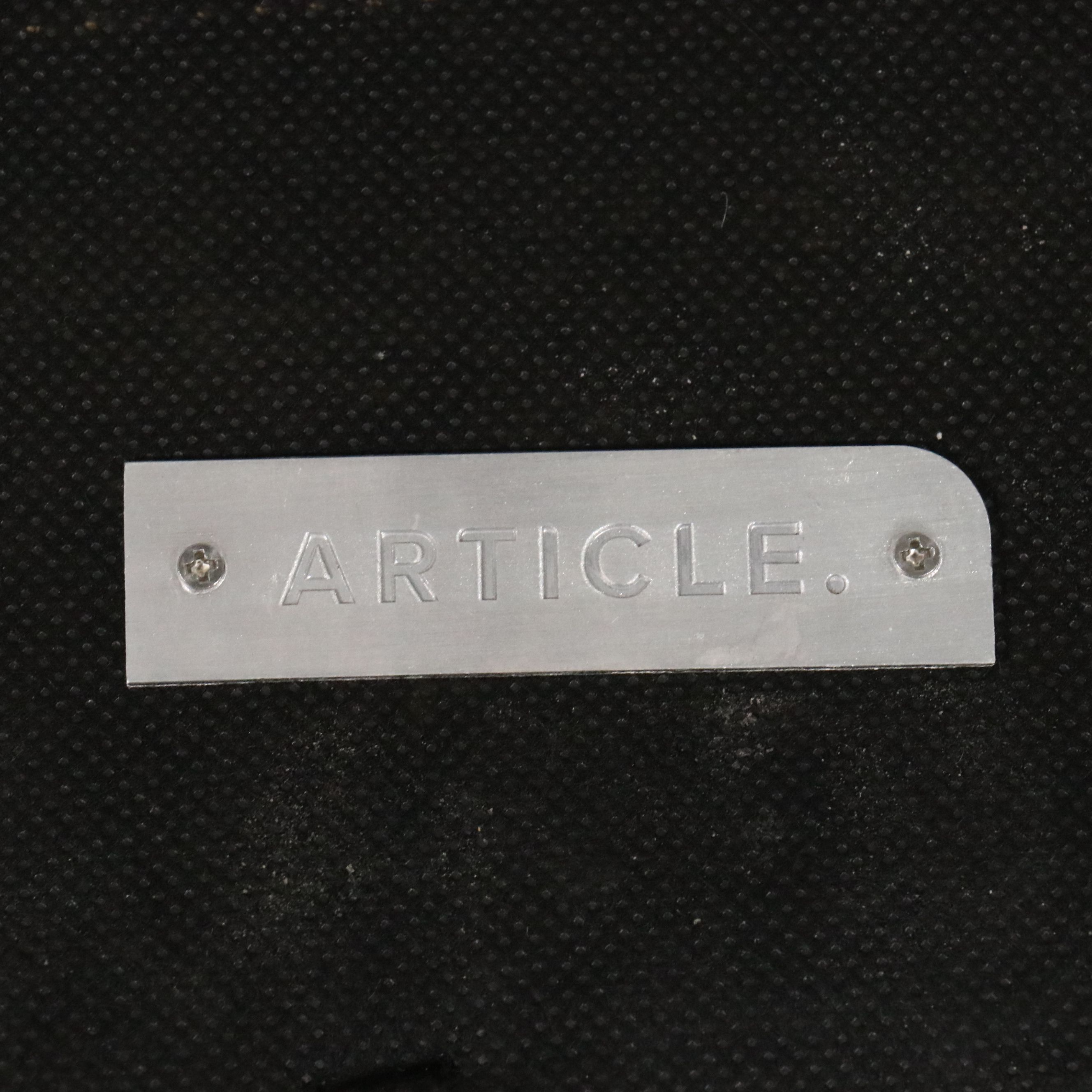 Set of Six Article "Svelti" Modern Upholstered Dining Chairs