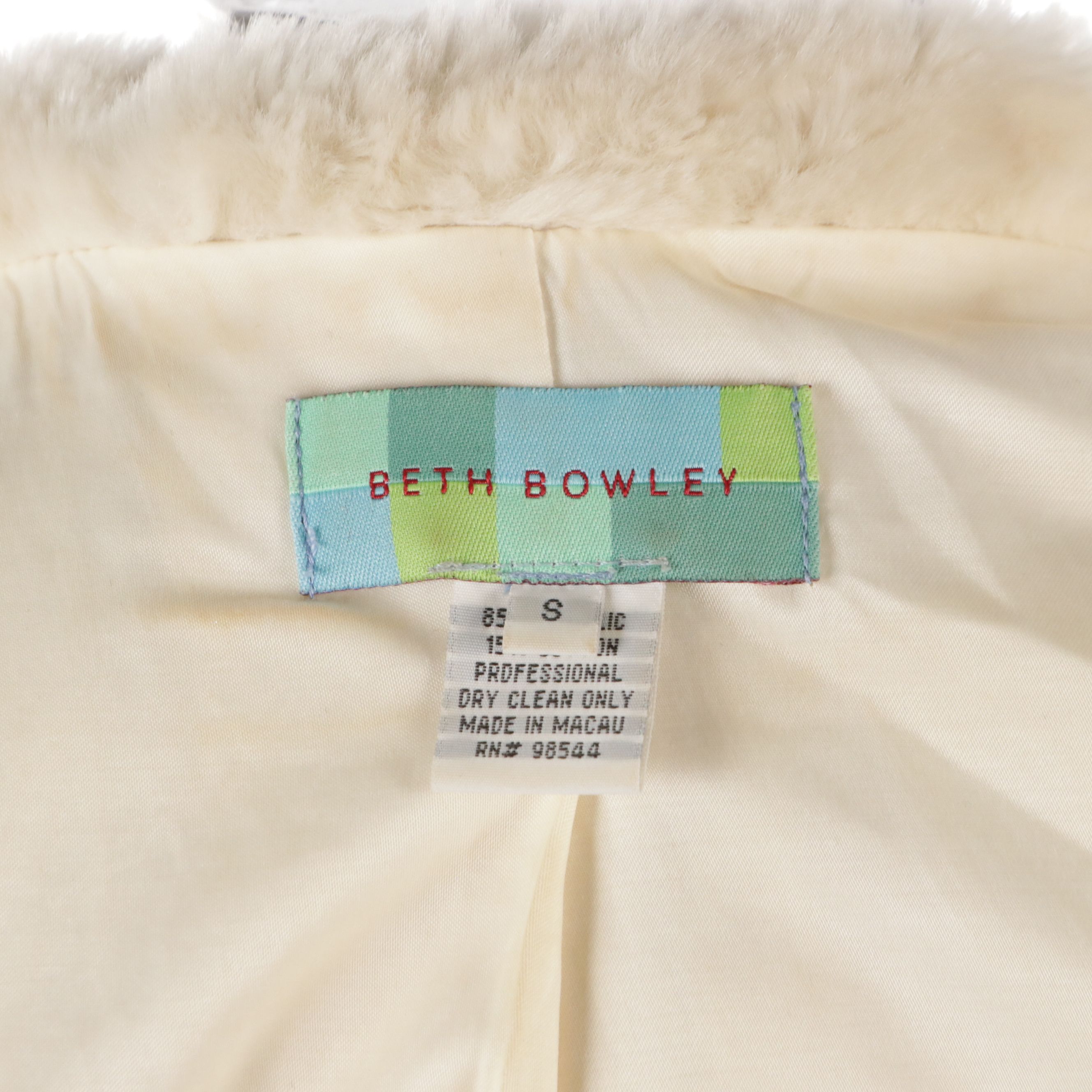 Beth Bowley for Anthropologie Faux Fur Jacket