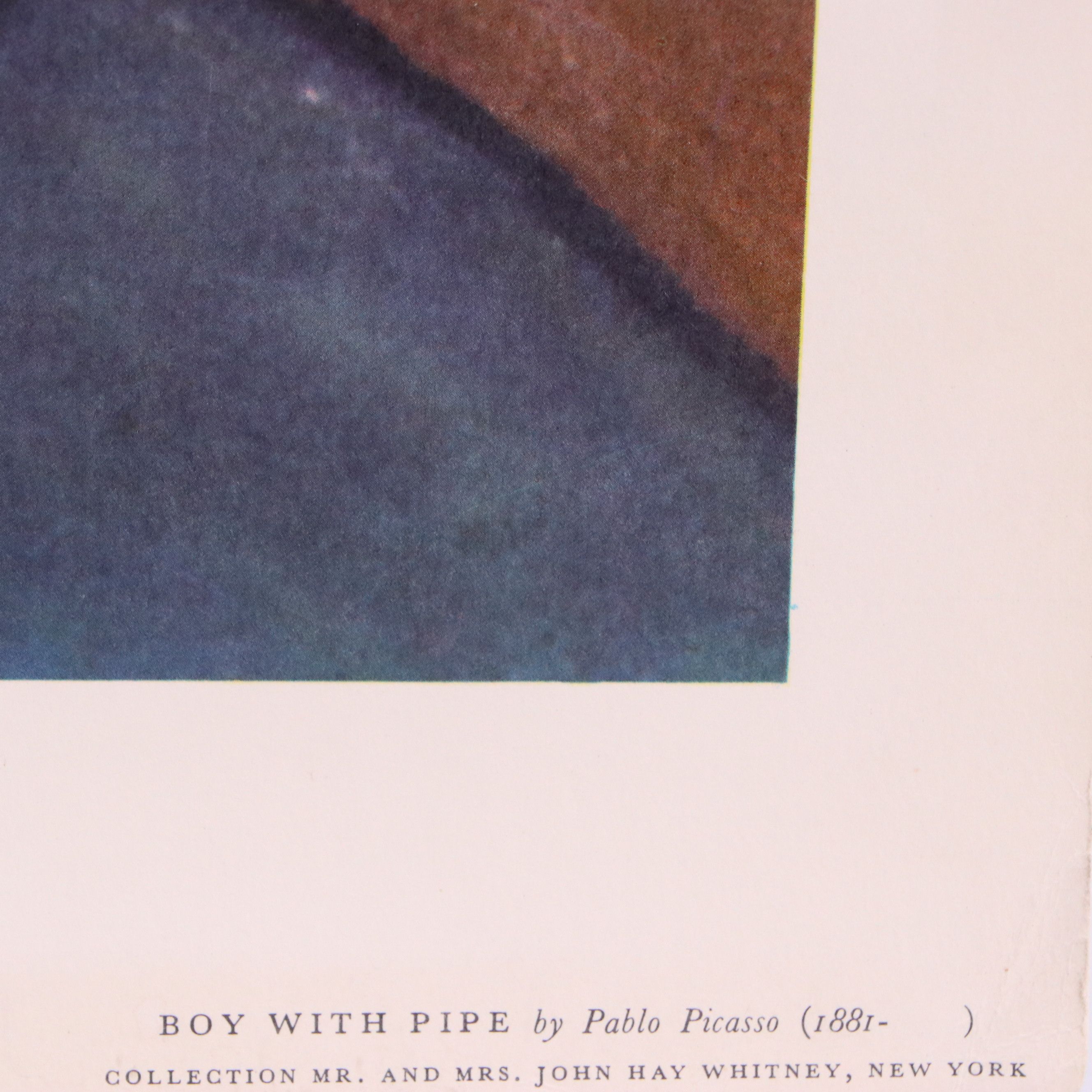 After Pablo Picasso Offset Lithograph "Boy with Pipe"