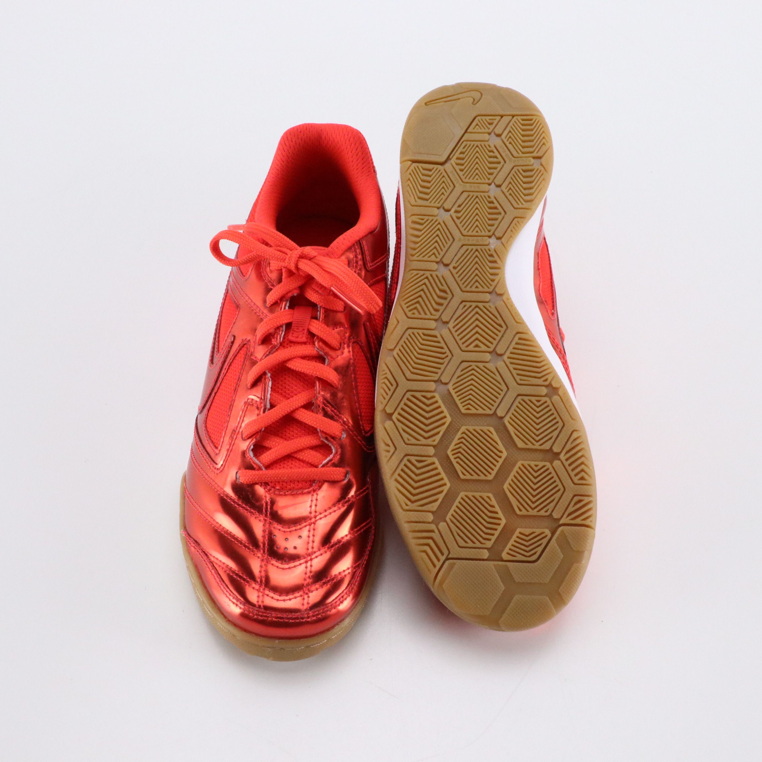 Nike Gato LV8 Sneakers in Light Crimson Shiny Leather and Nylon Mesh, With Box