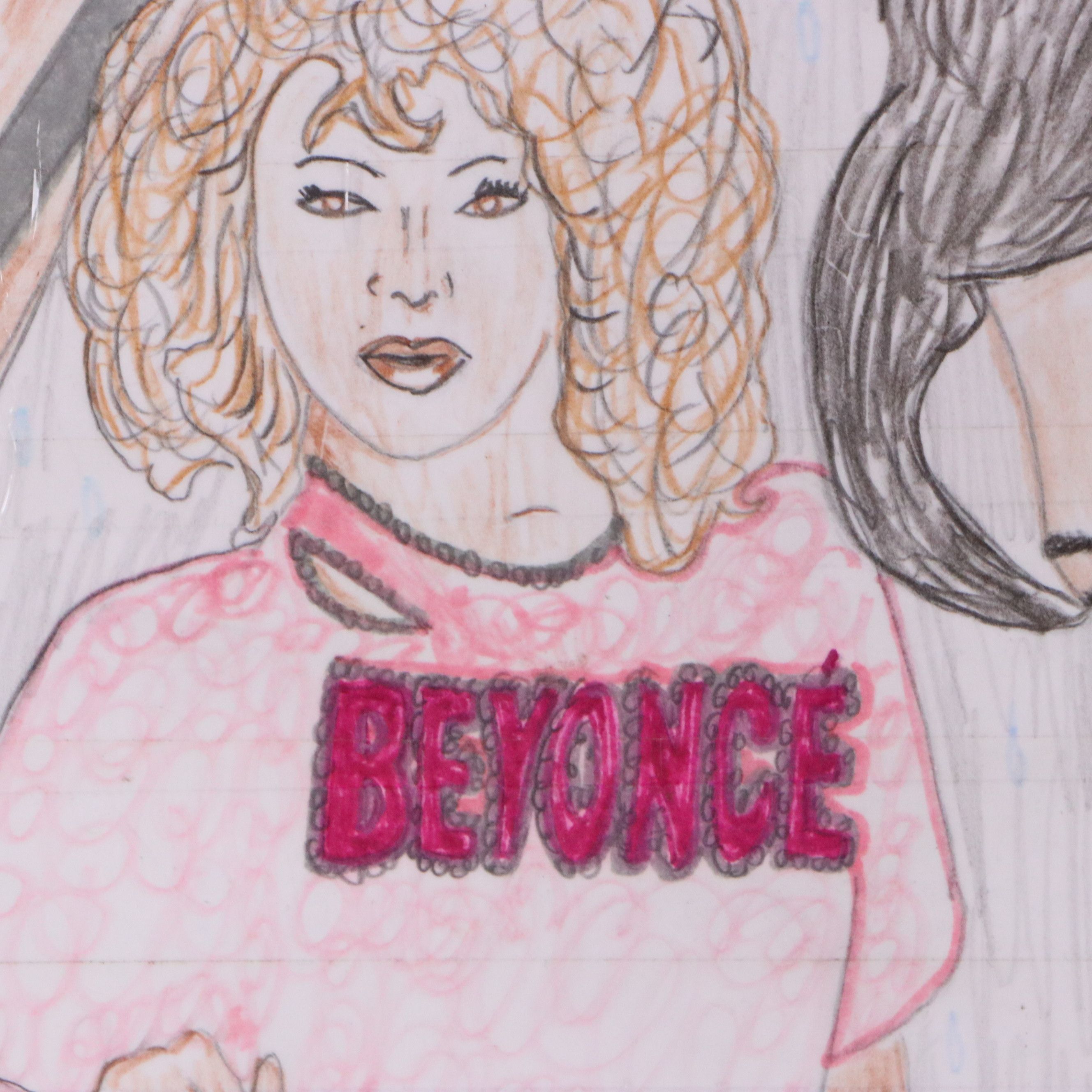 Self-Taught Artist Pop Art Drawing "Purple Reign Forever!," 2016