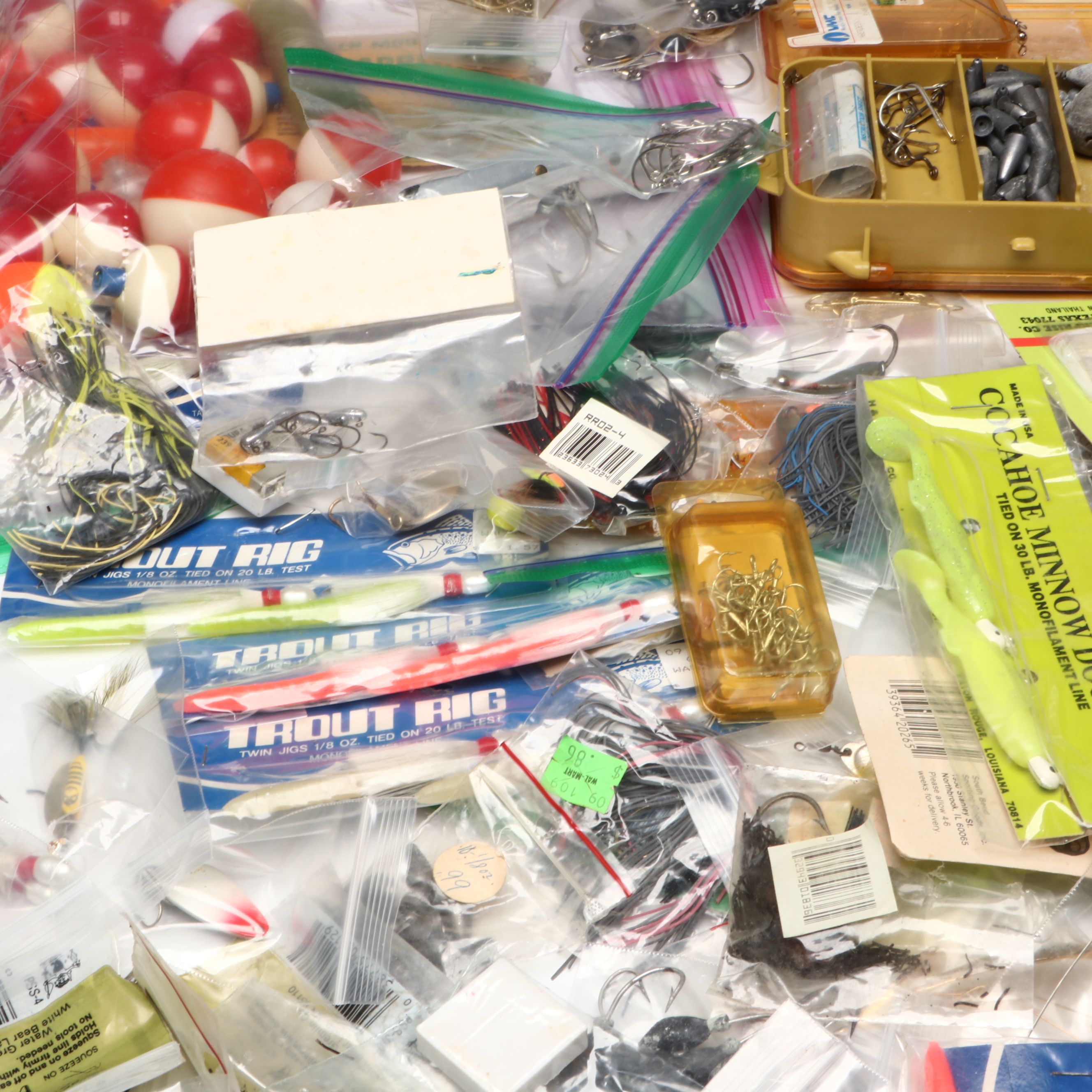 Plano Mini-Magnum Pocket Pak and More Vintage Fishing Lures, Hooks and Bobbers