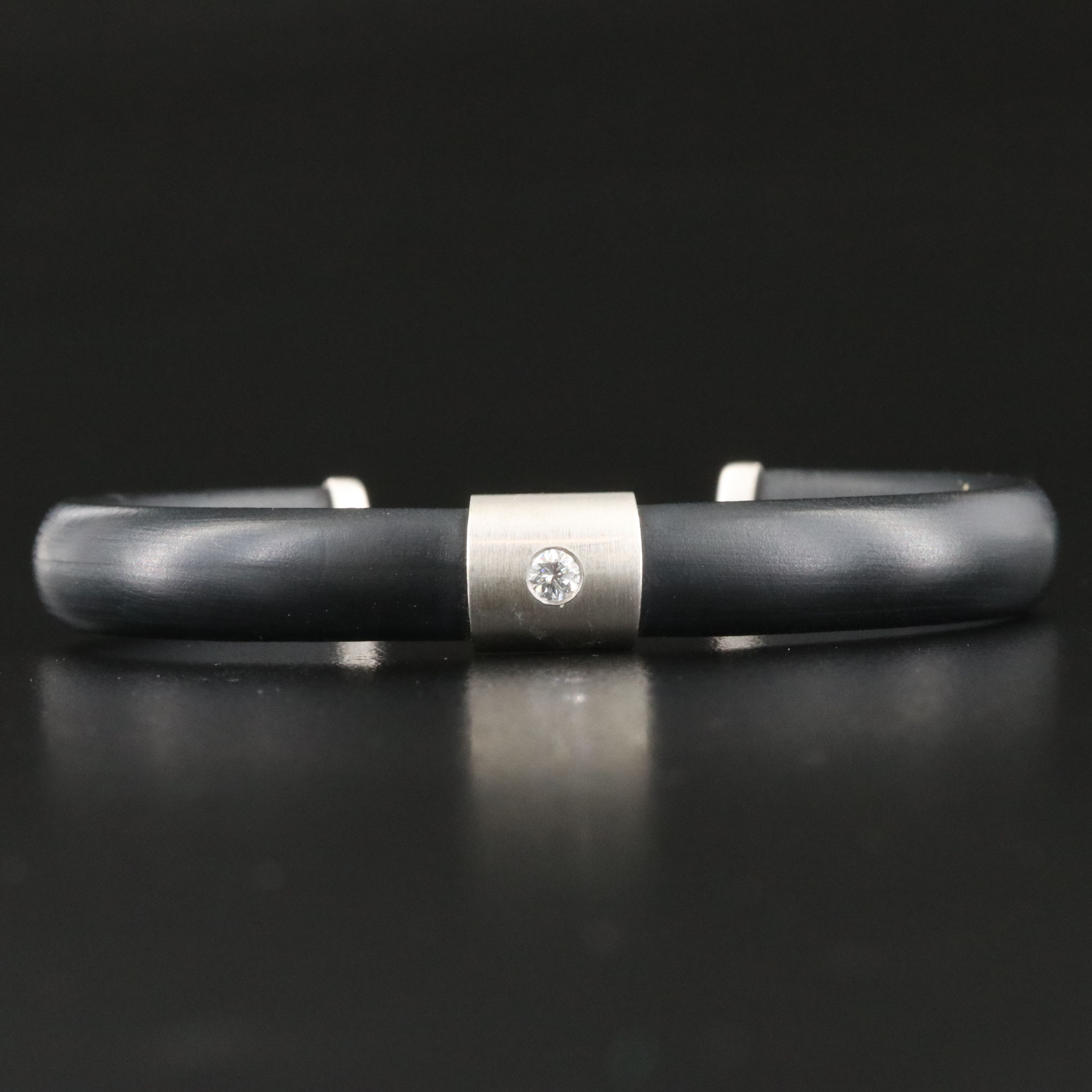 Georg Bunz 0.16 CT Diamond Bracelet with Platinum Details