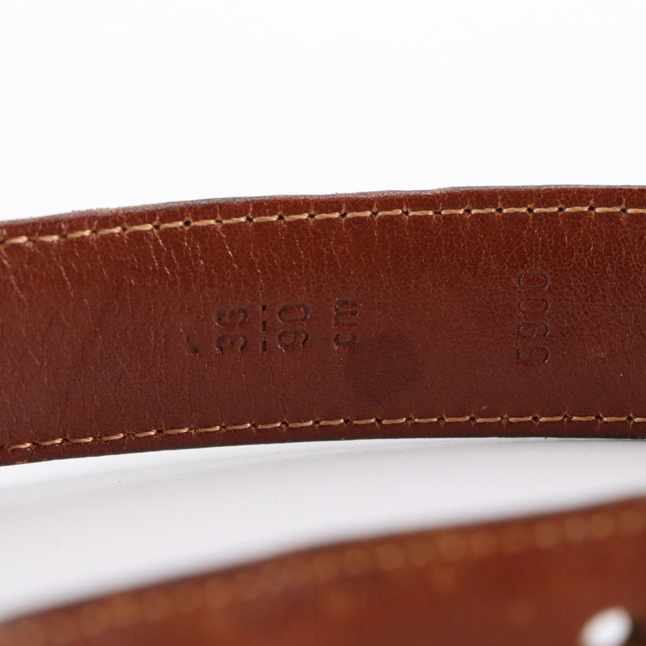 Men's Coach Black Leather and Brass Buckled Belts