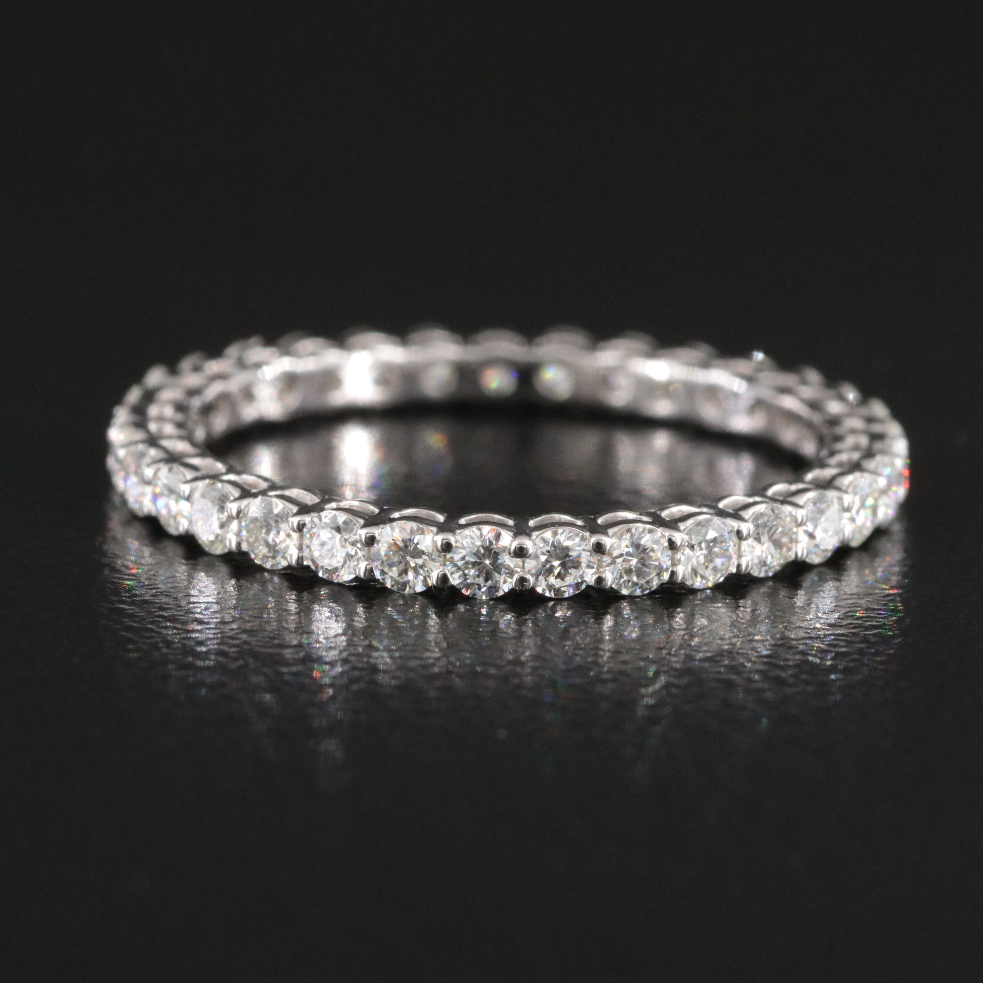 Platinum 0.98 CTW Diamond Eternity Band