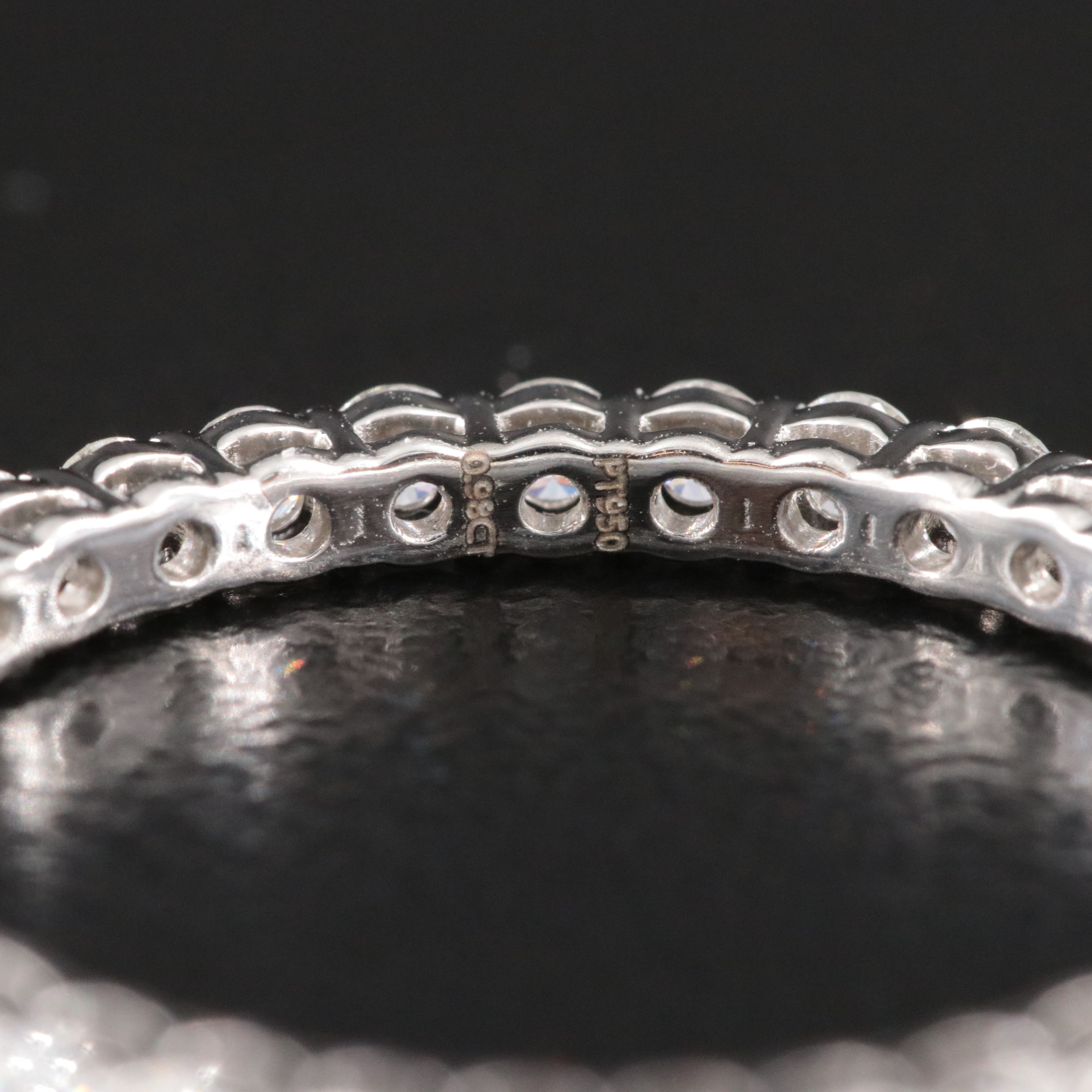 Platinum 0.98 CTW Diamond Eternity Band
