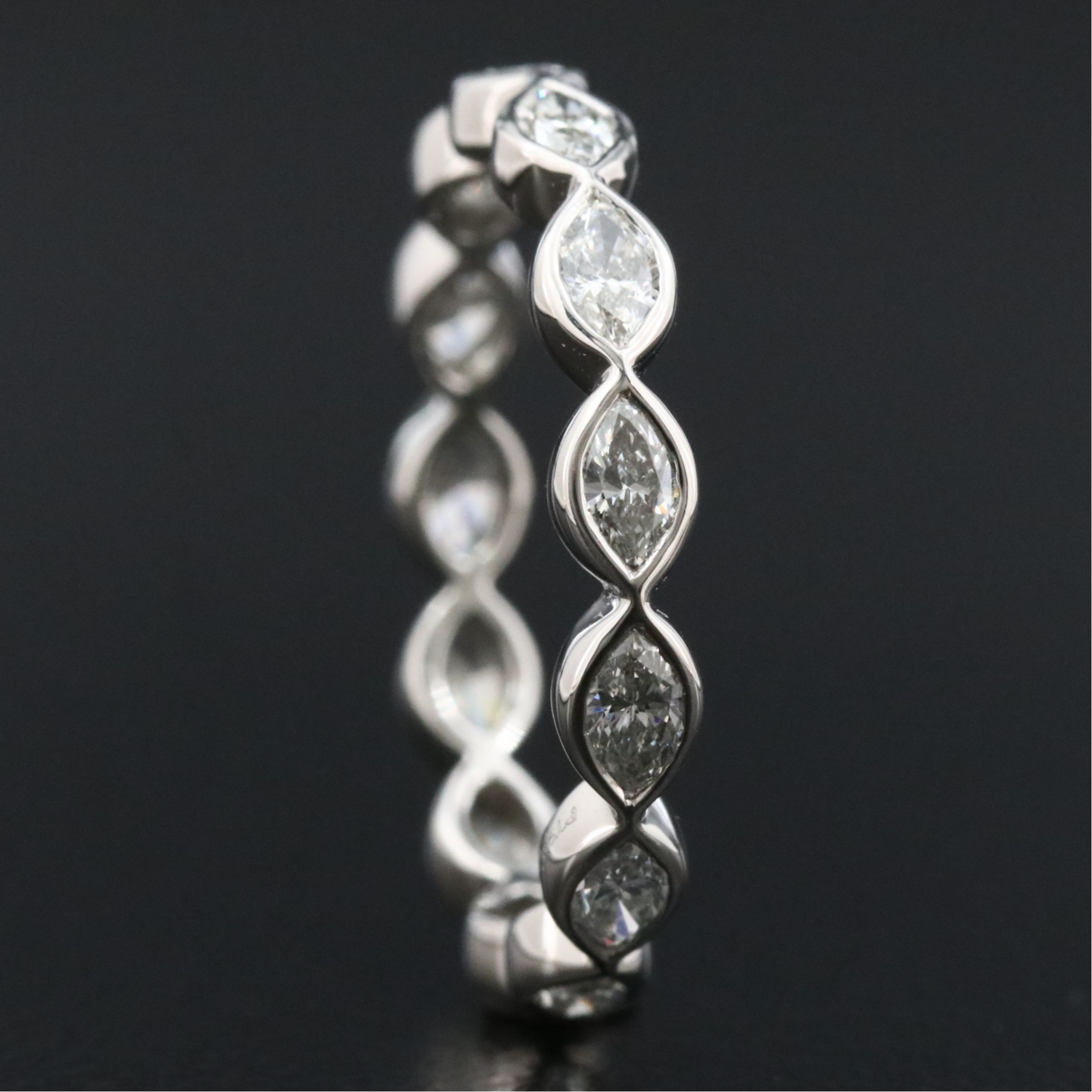 Platinum 0.95 CT Diamond Eternity Band