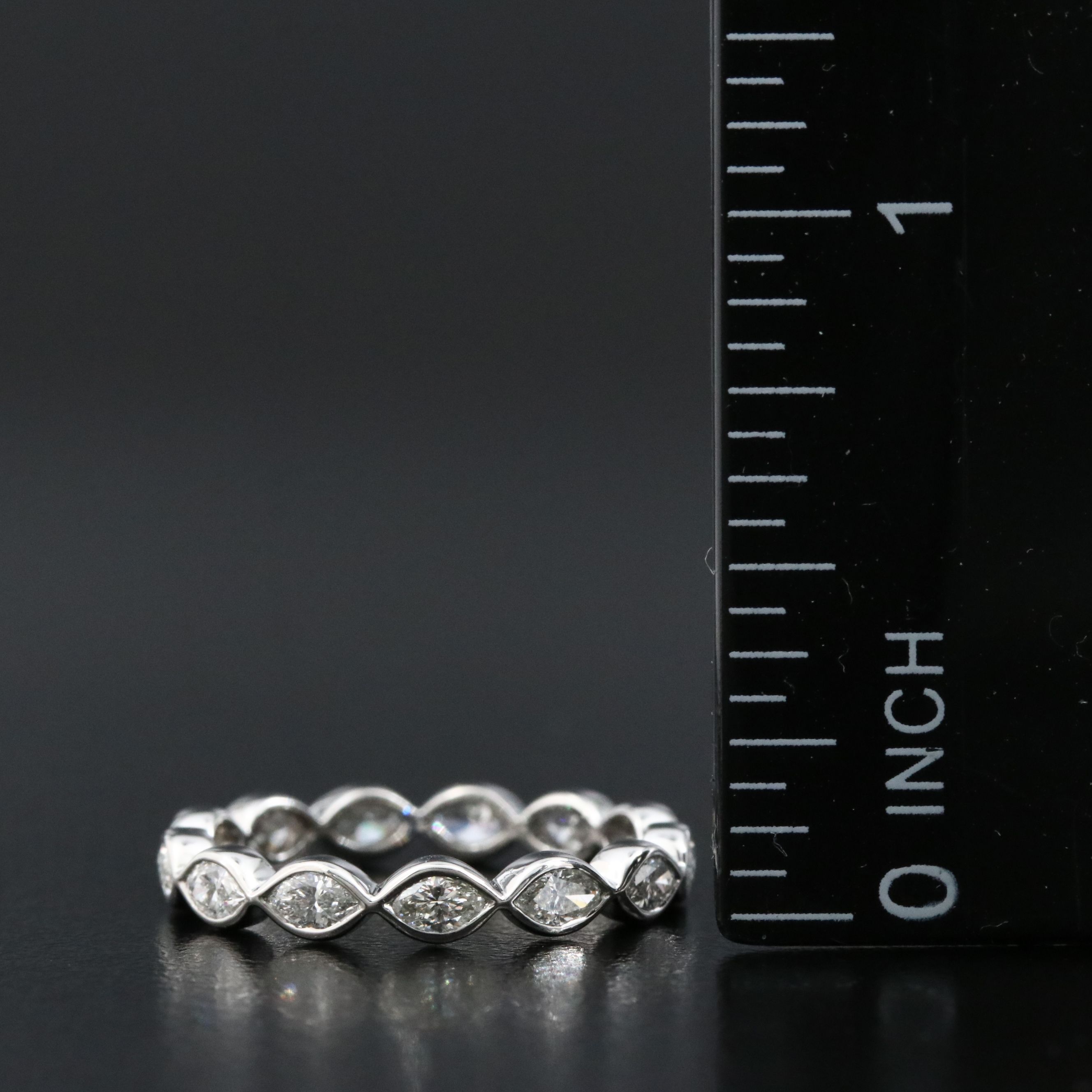 Platinum 0.95 CT Diamond Eternity Band