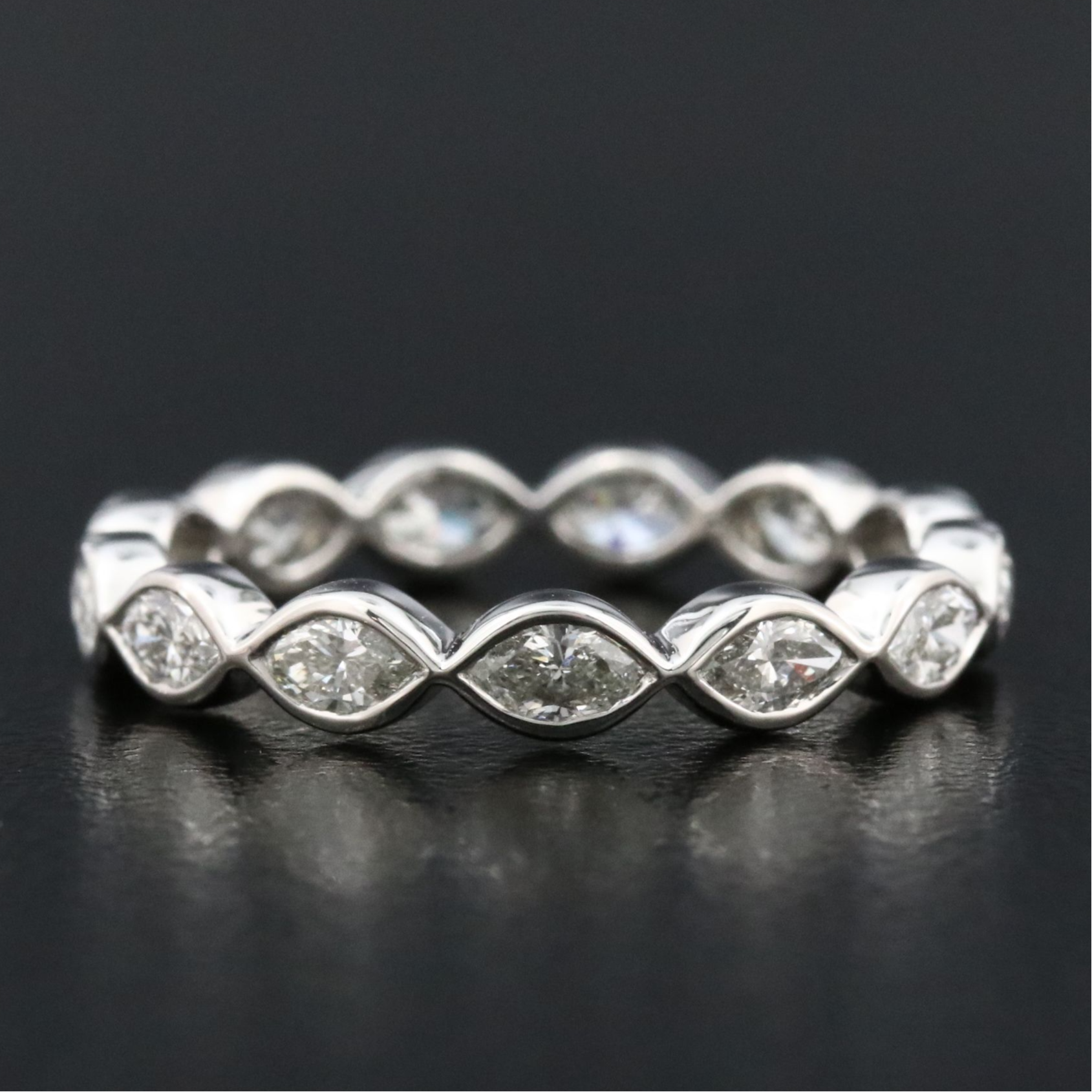Platinum 0.95 CT Diamond Eternity Band