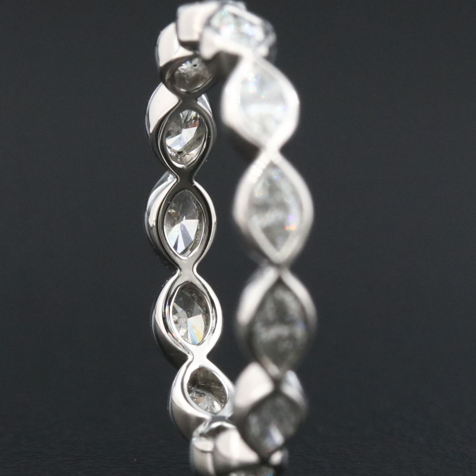 Platinum 0.95 CT Diamond Eternity Band