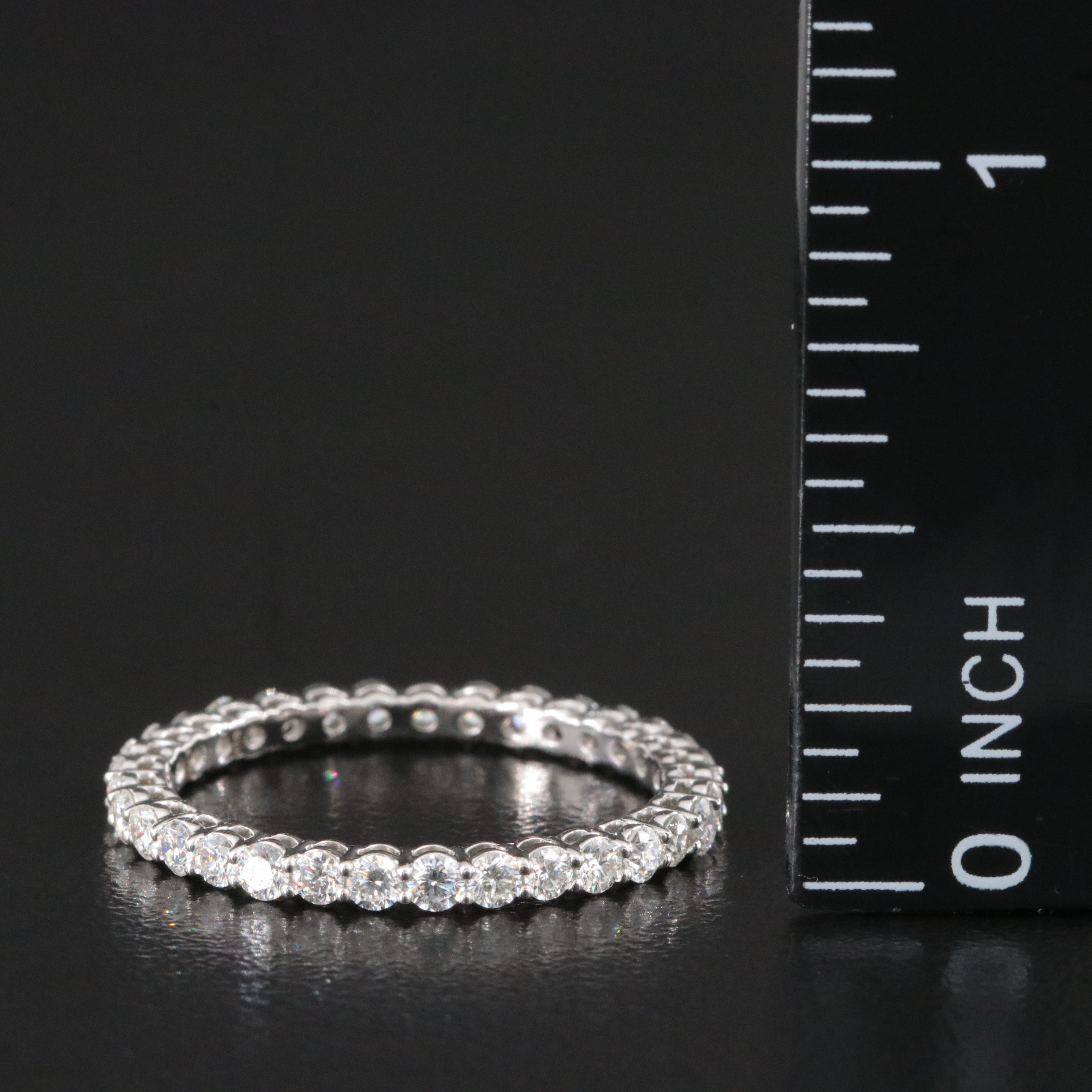 Platinum 1.00 CTW Diamond Eternity Band