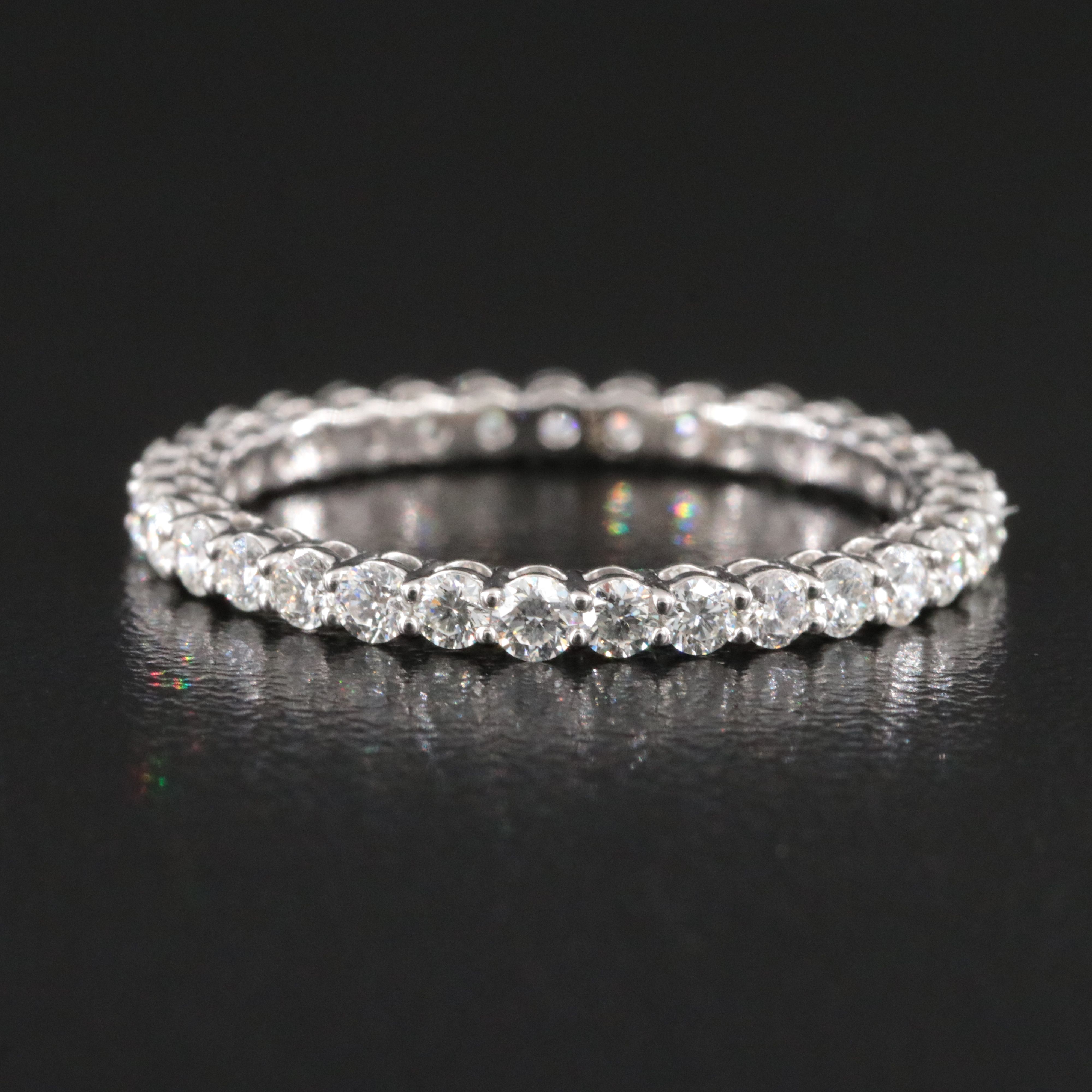 Platinum 1.00 CTW Diamond Eternity Band