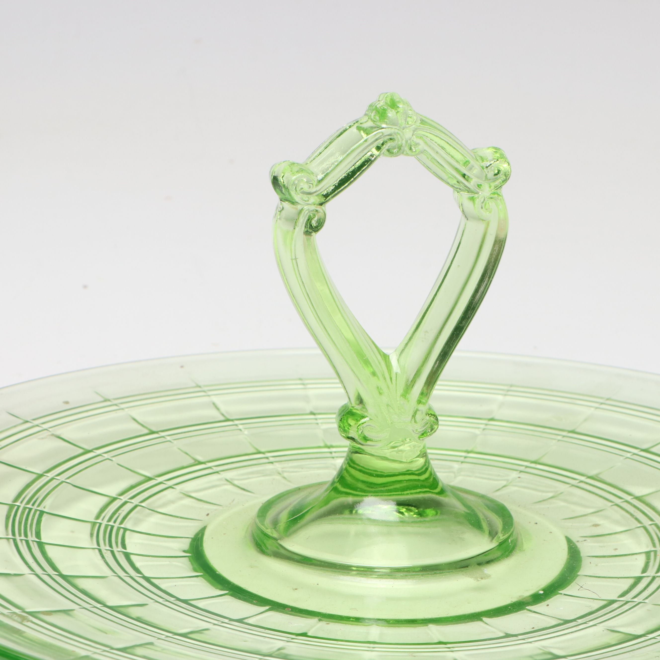 Anchor Hocking "Banded Rings" Uranium Glass with More Vintage Glassware