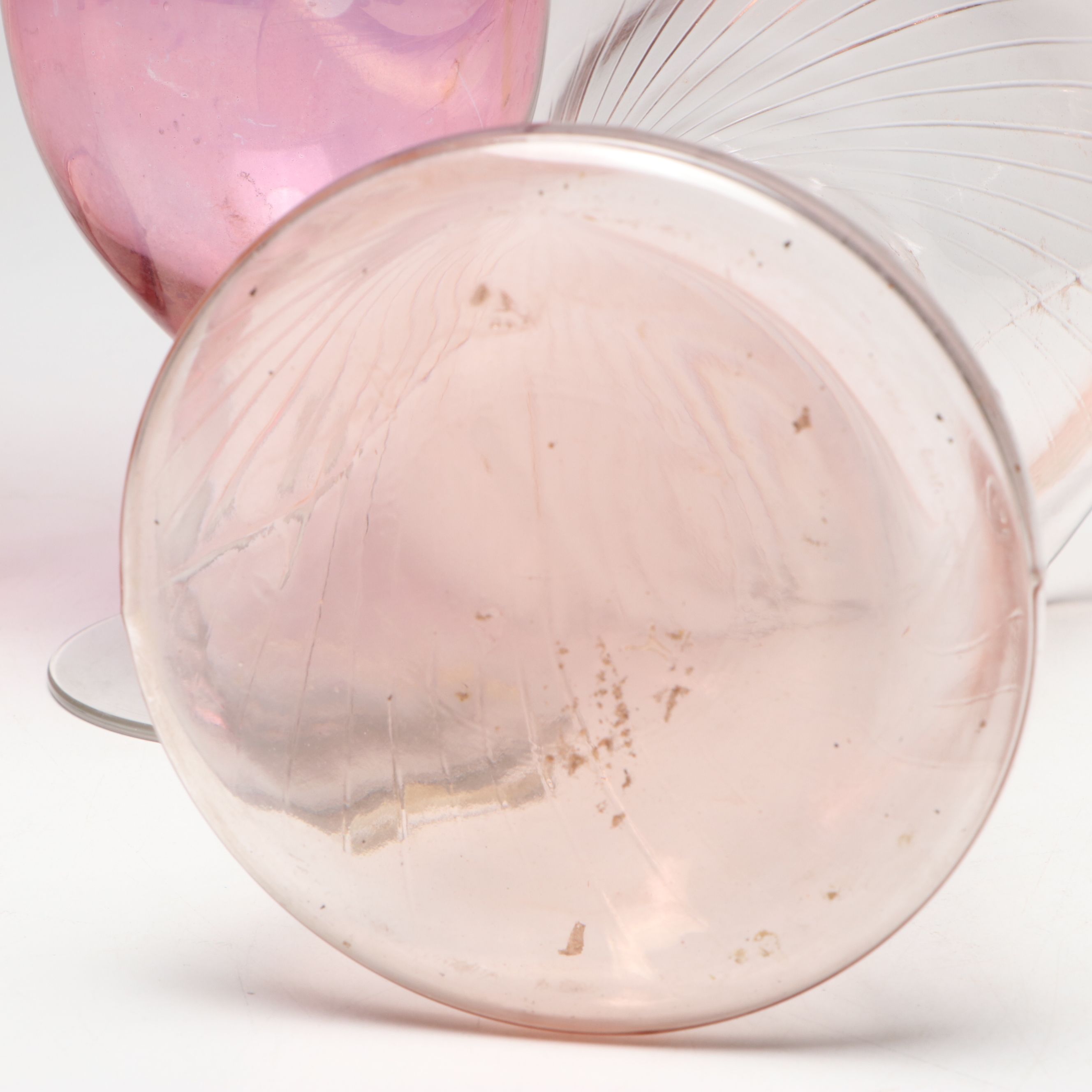 Anchor Hocking "Banded Rings" Uranium Glass with More Vintage Glassware