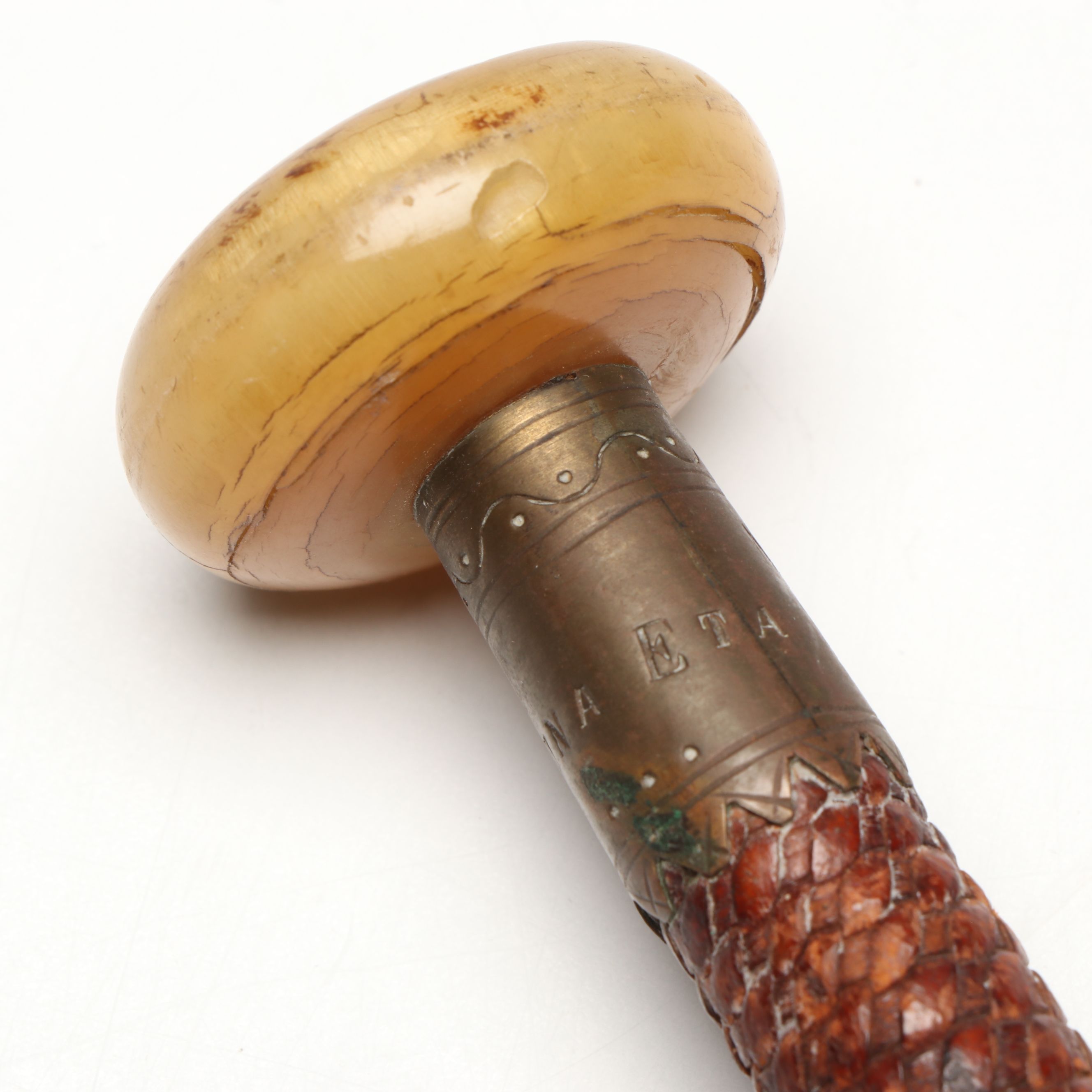 Basque Ainciart Bergara Makila Walking Stick, Early to Mid 20th Century