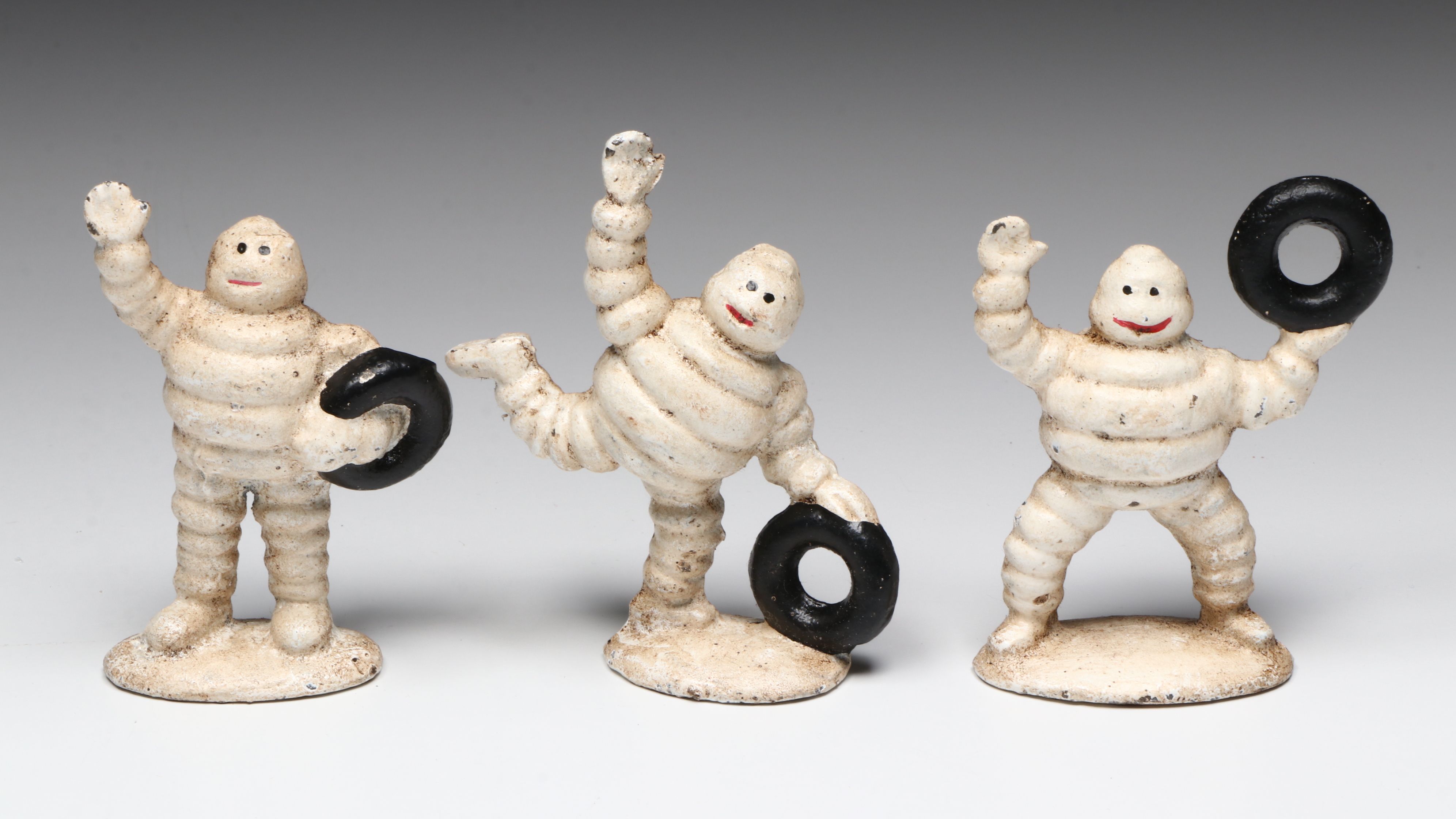 Cast Iron Michelin Man Figurines