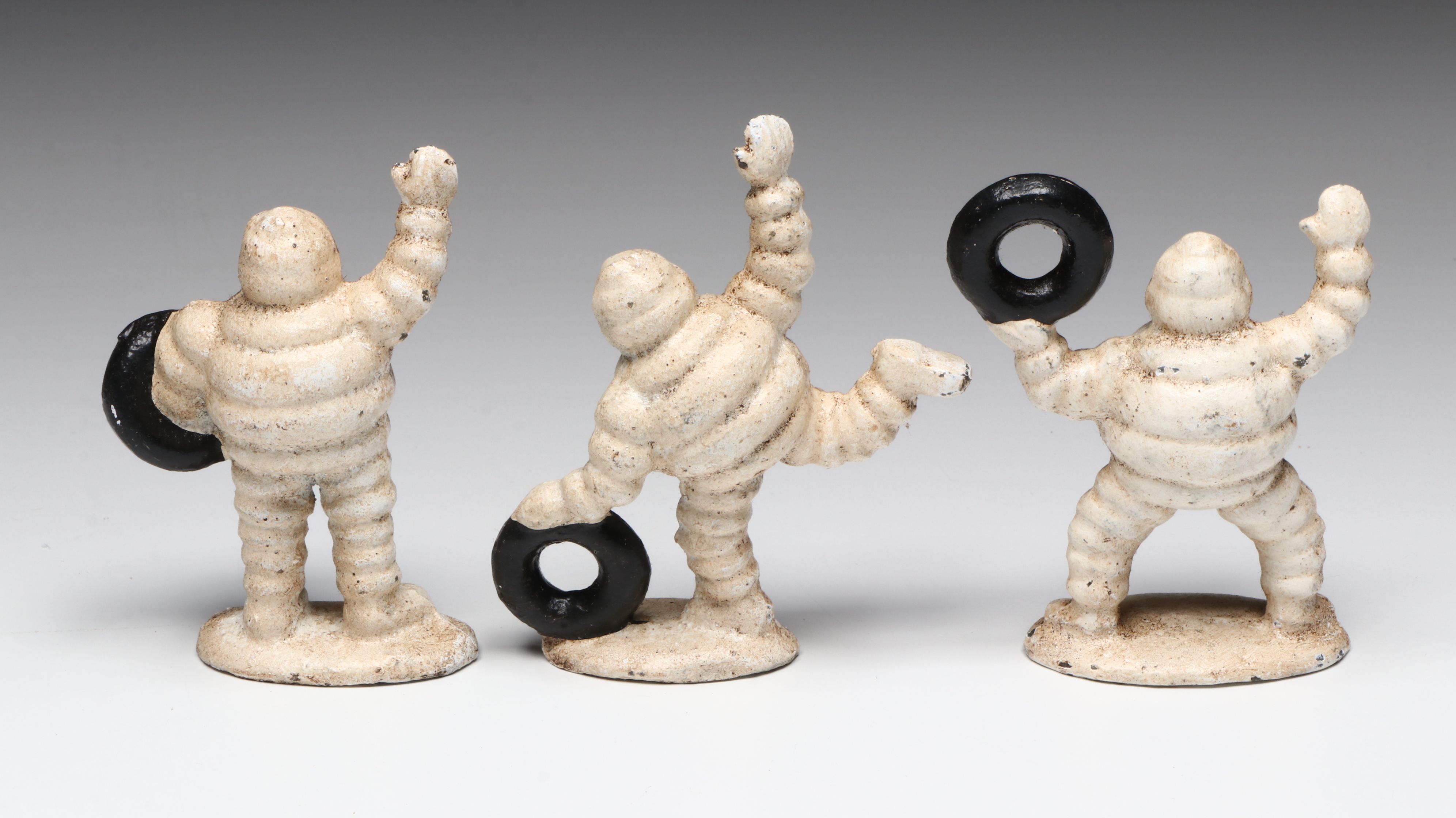 Cast Iron Michelin Man Figurines