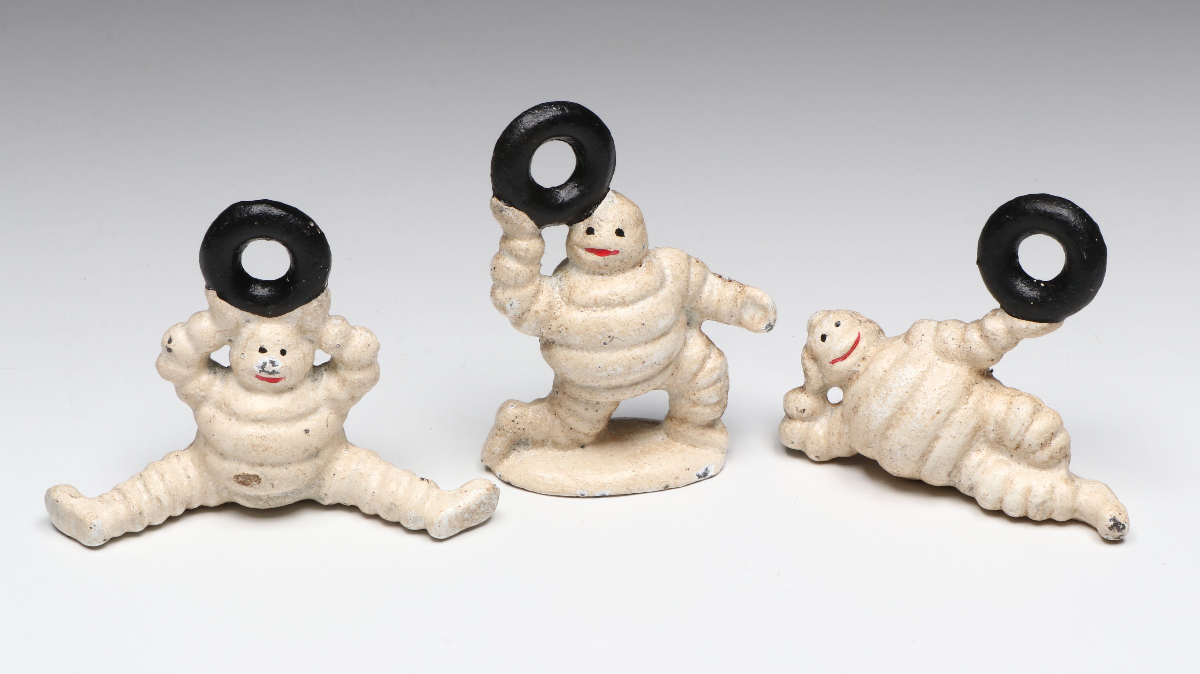 Cast Iron Michelin Man Figurines
