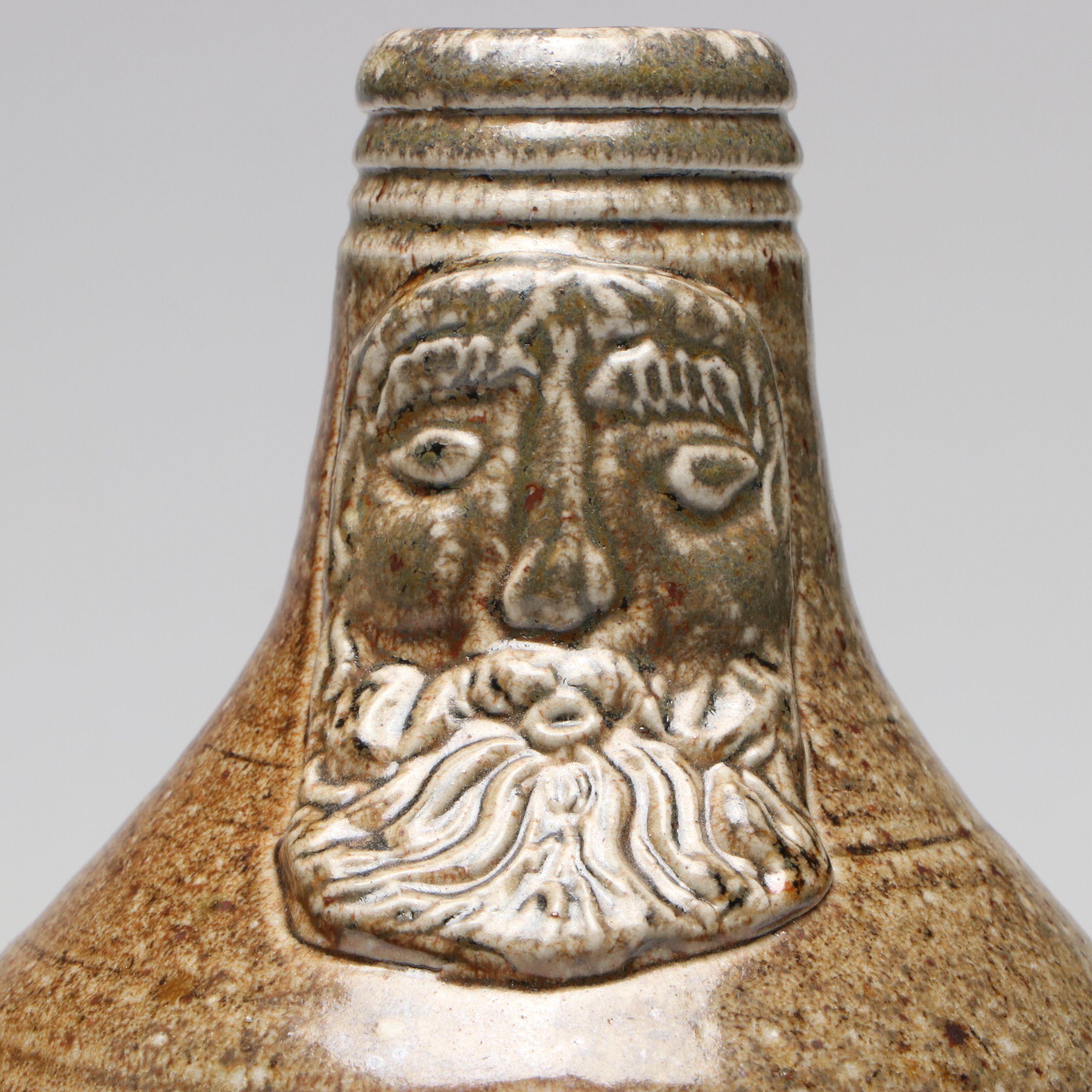 SJ Pottery Stoneware Reproduction Bartmann Jugs