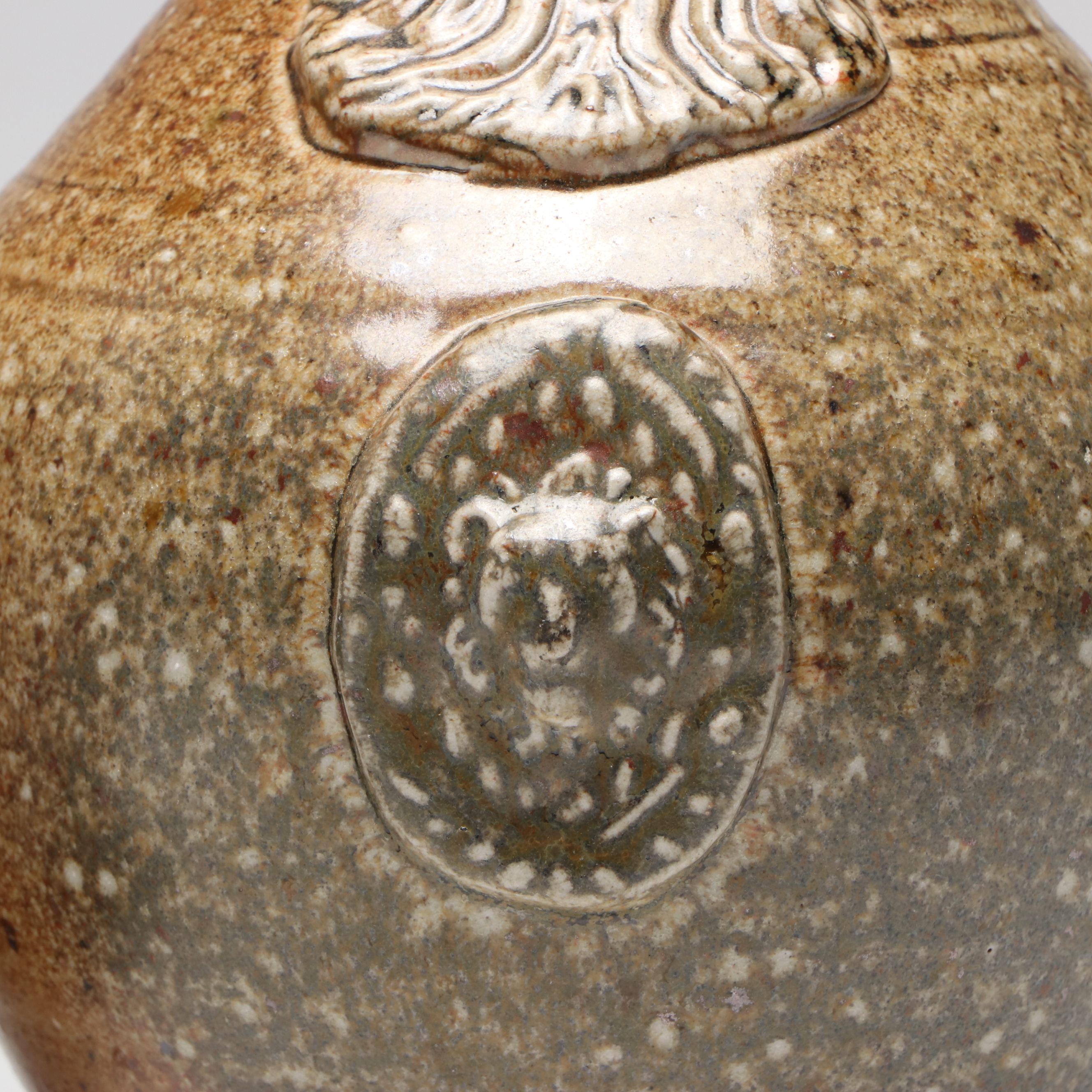 SJ Pottery Stoneware Reproduction Bartmann Jugs