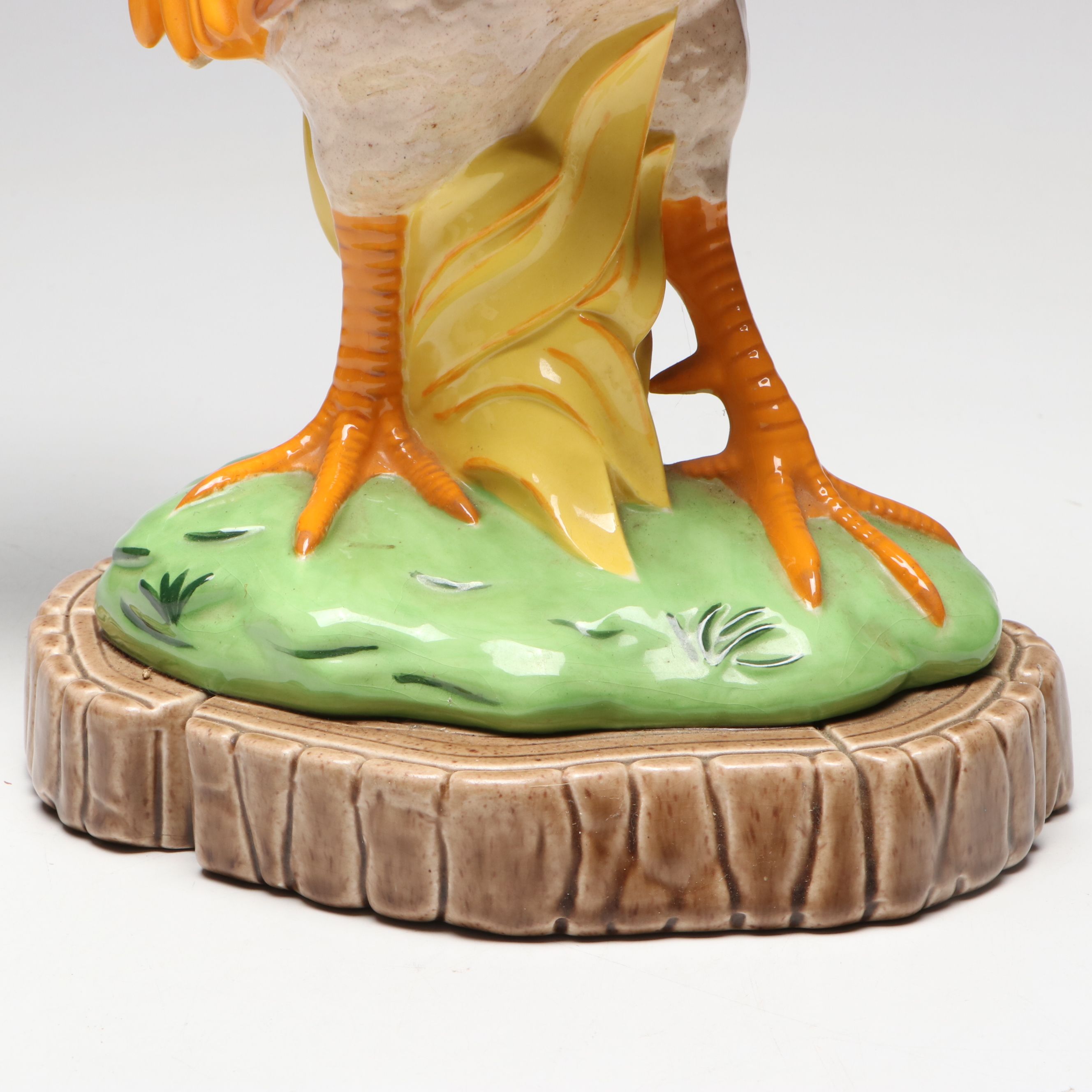 Atlantic Molds Hand-Painted Ceramic Rooster Figurine, 1969