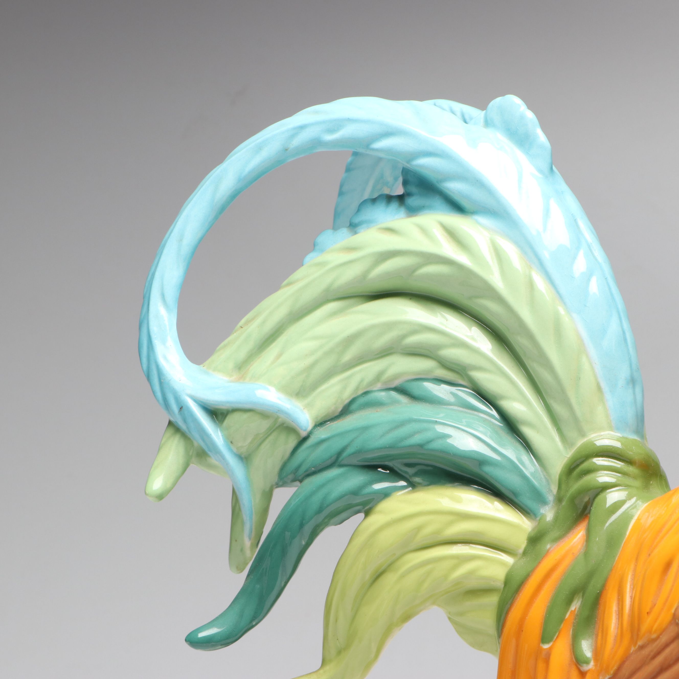 Atlantic Molds Hand-Painted Ceramic Rooster Figurine, 1969