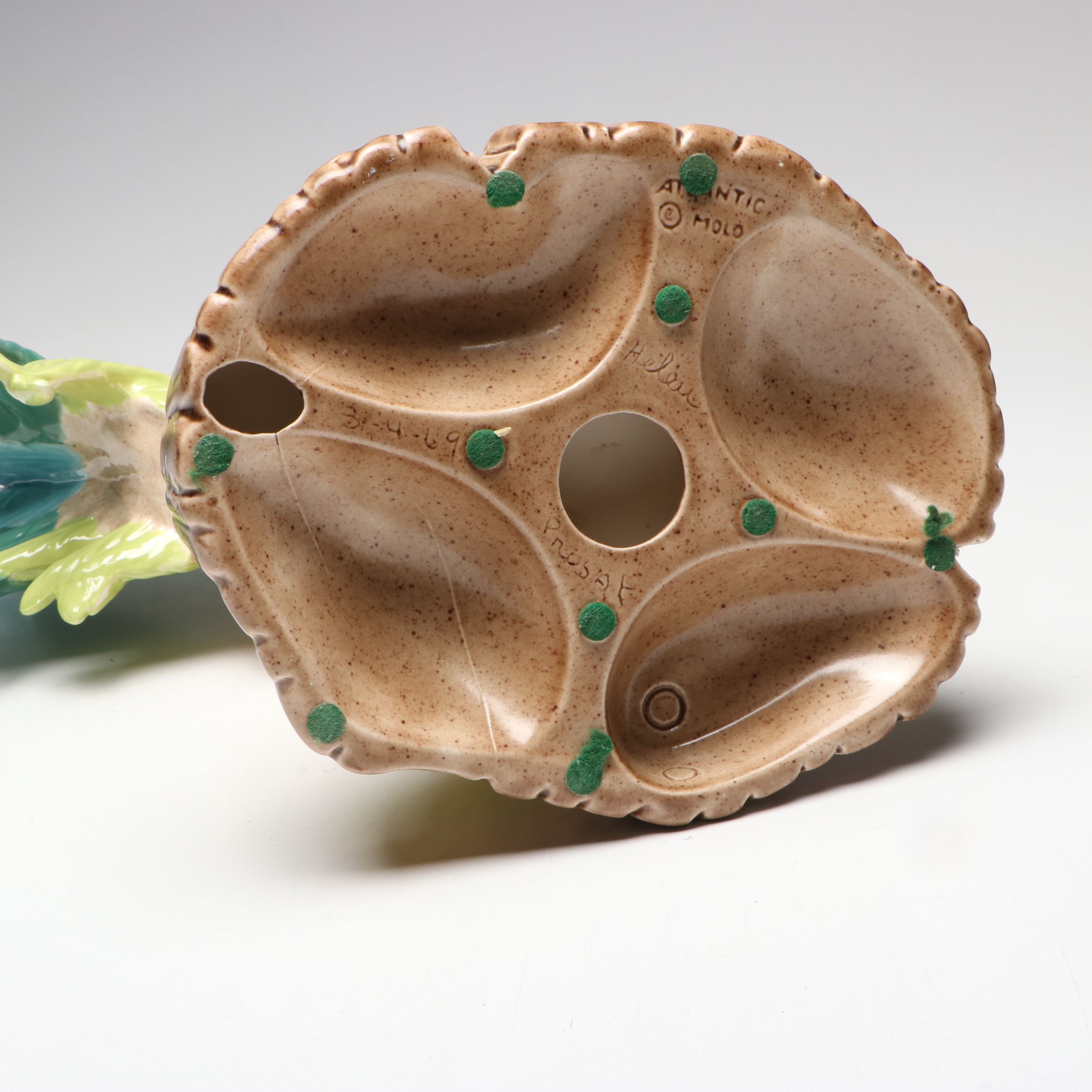 Atlantic Molds Hand-Painted Ceramic Rooster Figurine, 1969