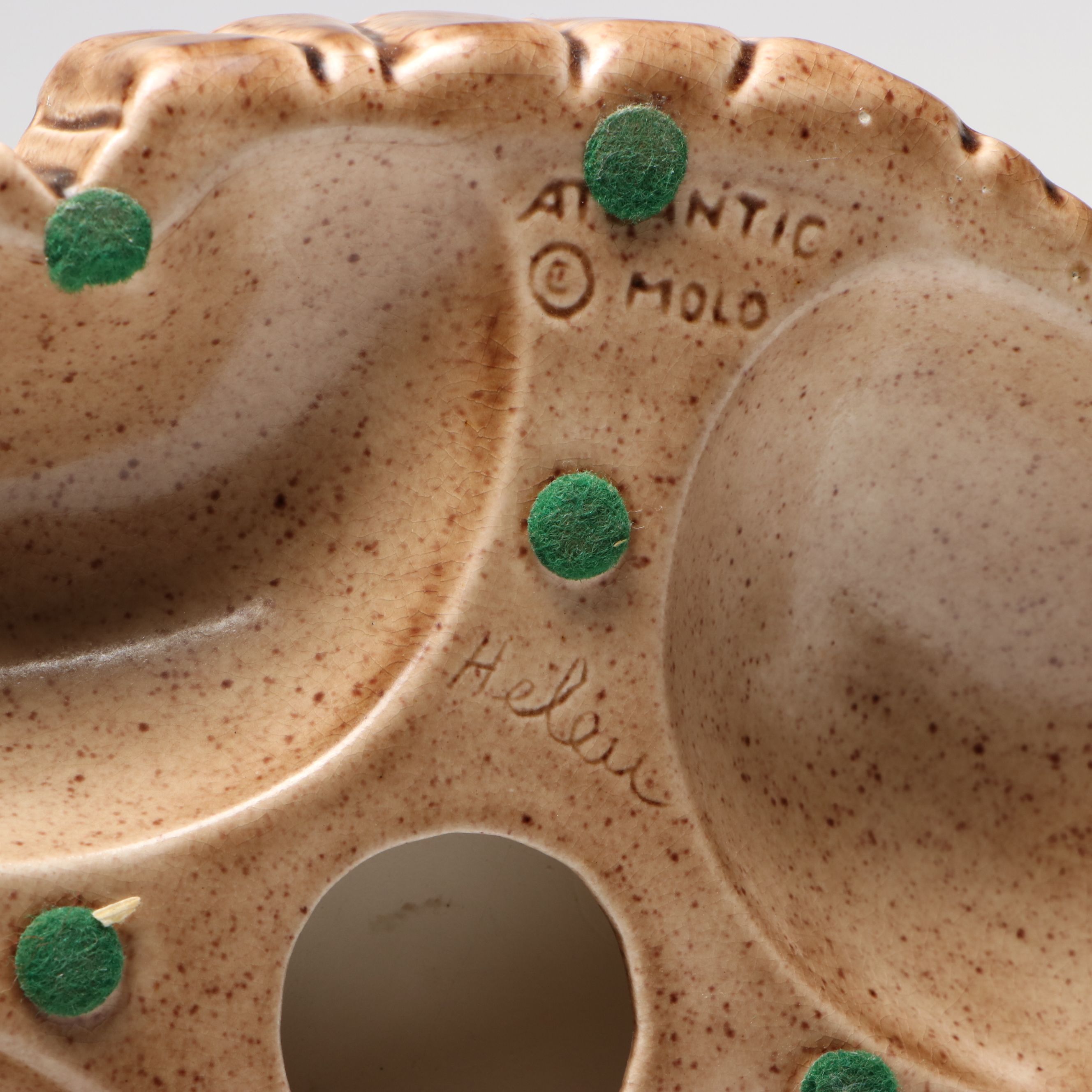 Atlantic Molds Hand-Painted Ceramic Rooster Figurine, 1969