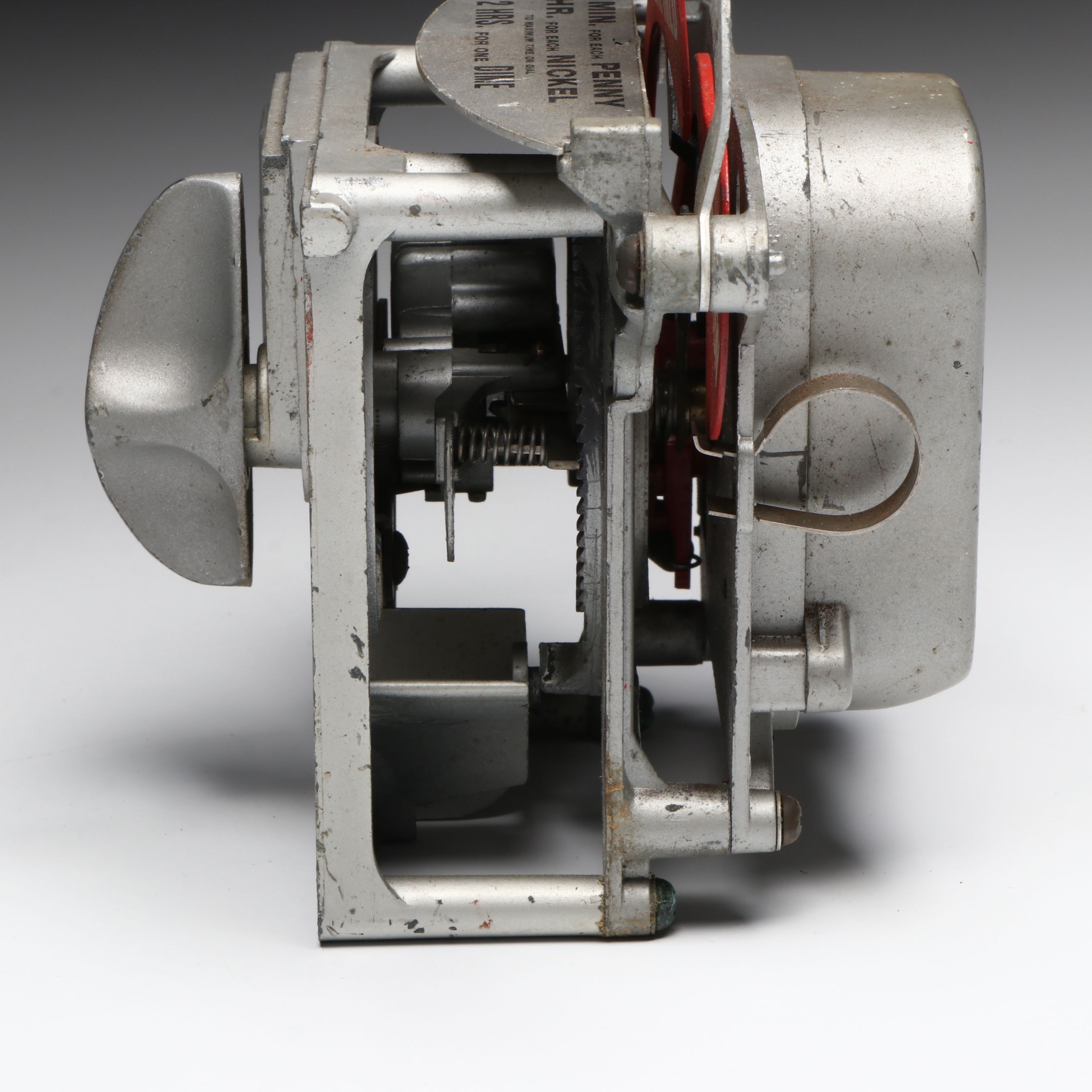 Vintage Coin-Operated Metal Parking Meter Head