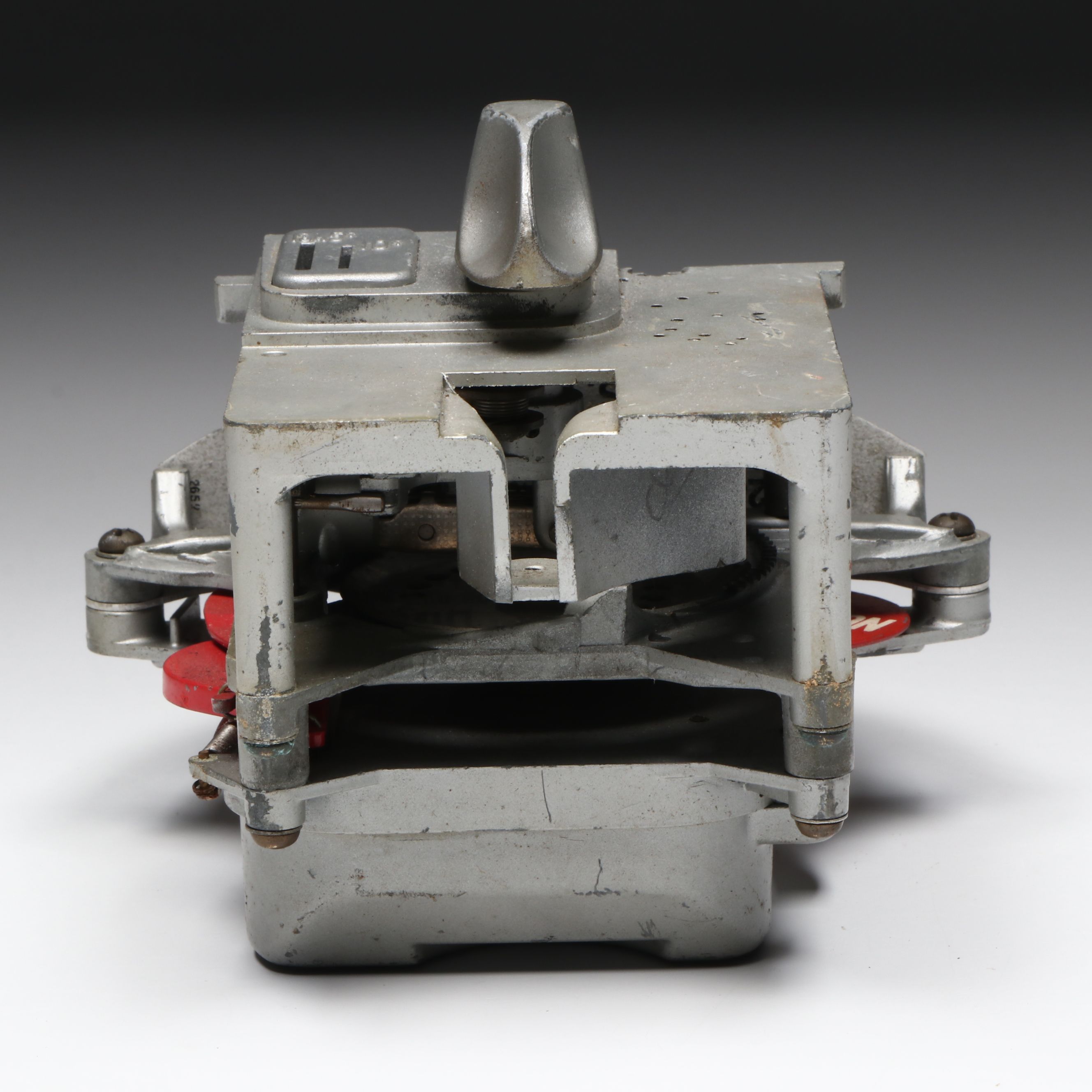 Vintage Coin-Operated Metal Parking Meter Head