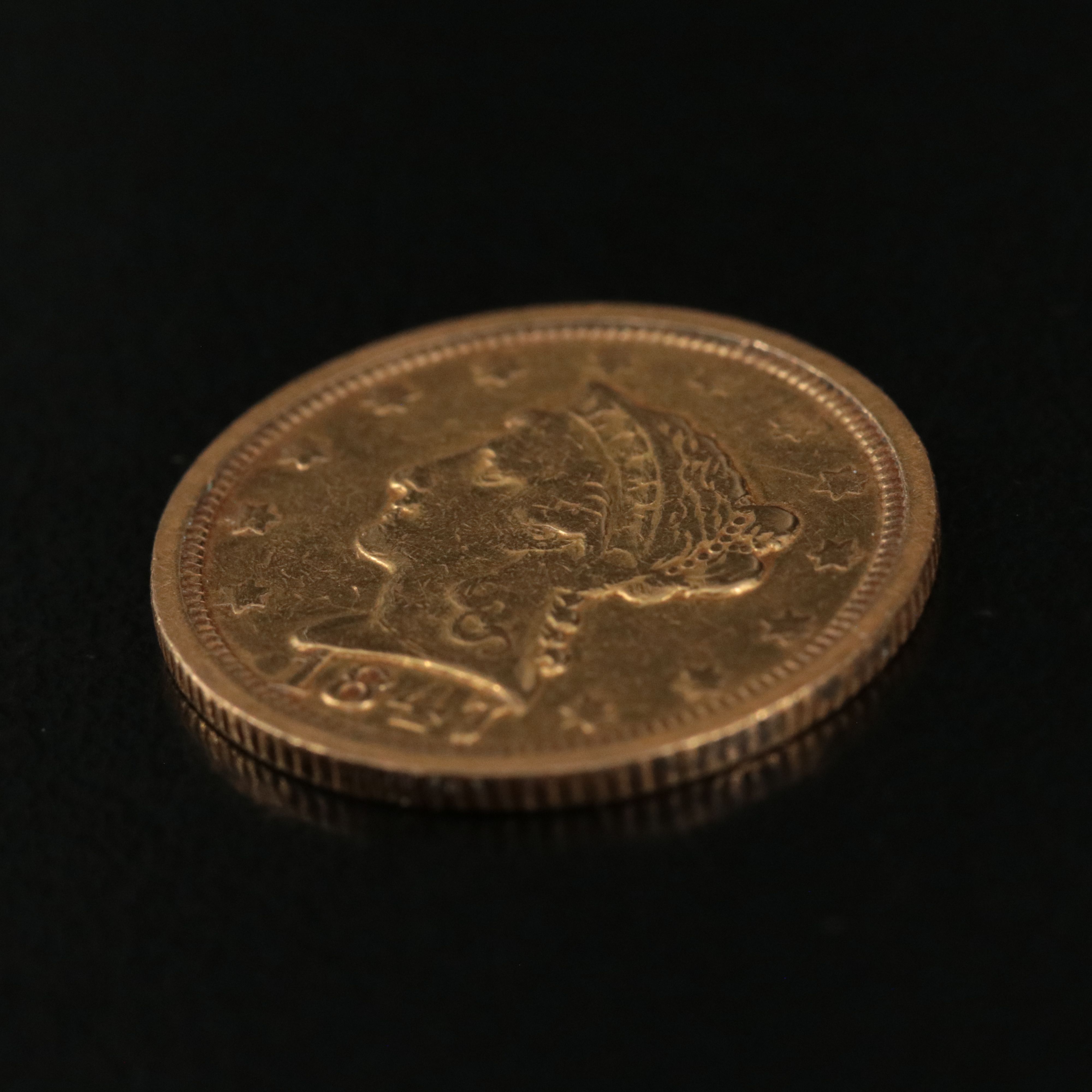 1847-O Liberty Head $2.50 Gold Quarter Eagle