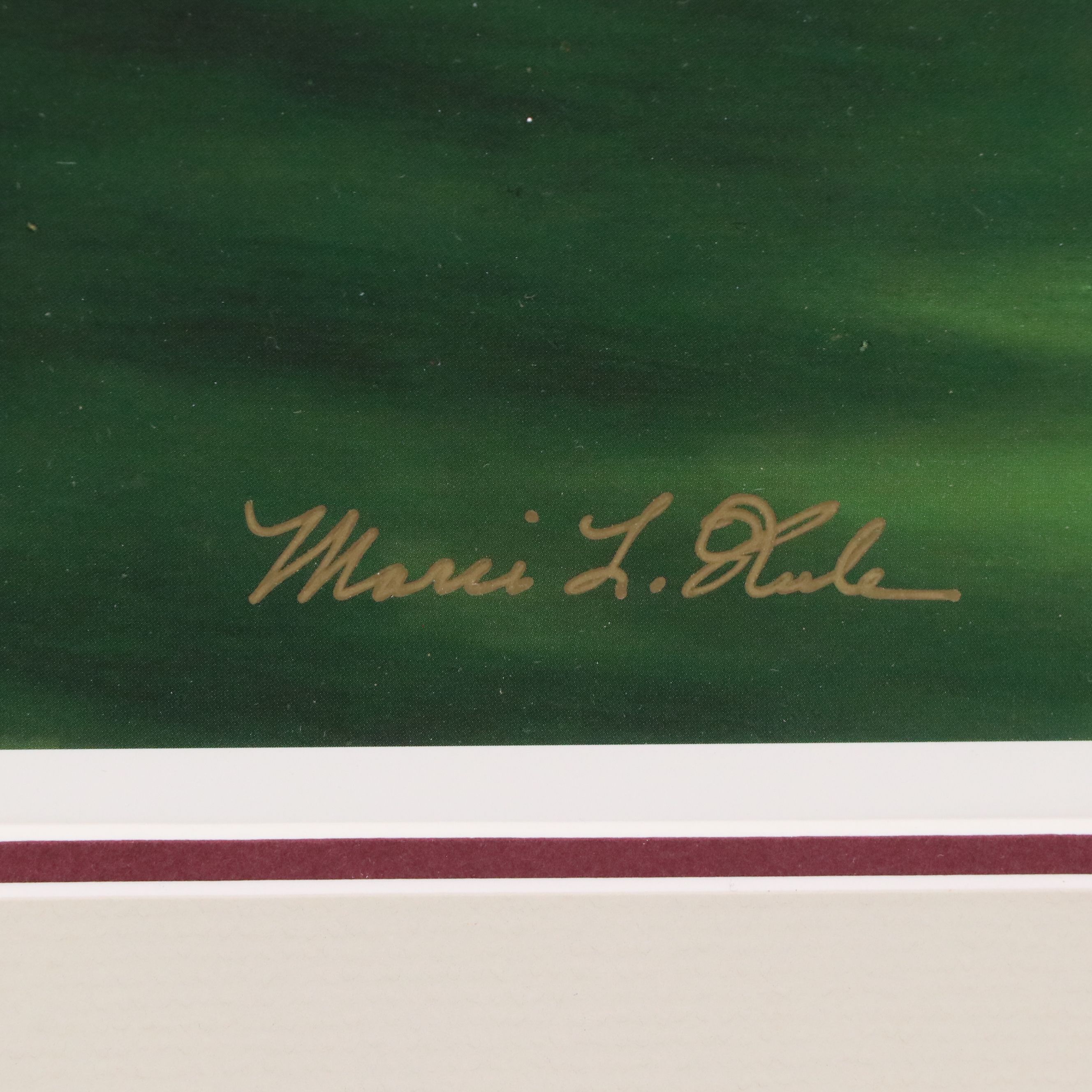 Marci Rule Offset Lithograph "Azalea #13 / Augusta National Golf Club," 21st C.